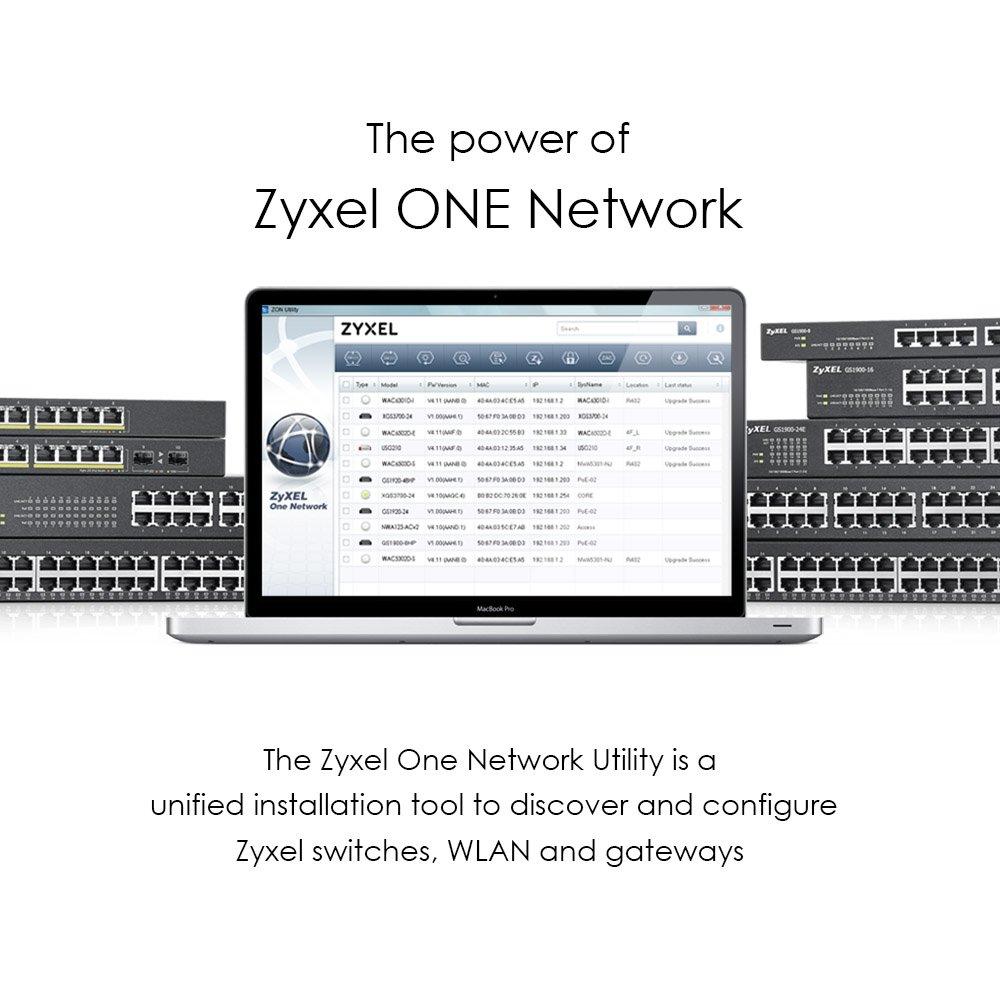 zyxel-24-porte-gigabit-poe-switch-gestione-smart-montaggio-in-rack-24-porte-poe-von-budget-da-170-w-e-2-porte-sfp-vlan-igmp-qos-garanzia-a-vita-gs1900-24hp