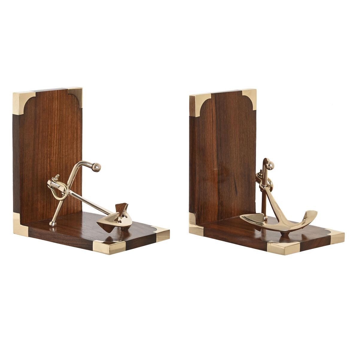 fermalibri-dkd-home-decor-30-x-10-x-16-cm-ancora-vintage-ottone