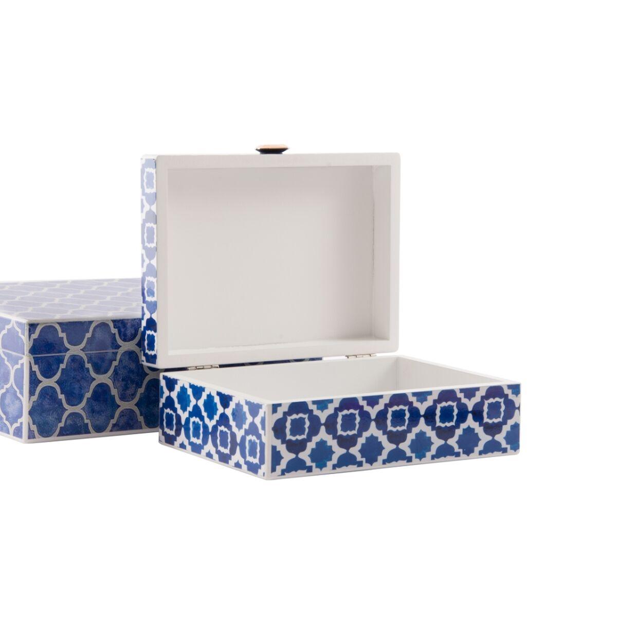 scatola-portagioie-dkd-home-decor-azzurro-blu-marino-legno-24-x-20-x-8-cm-2-unita