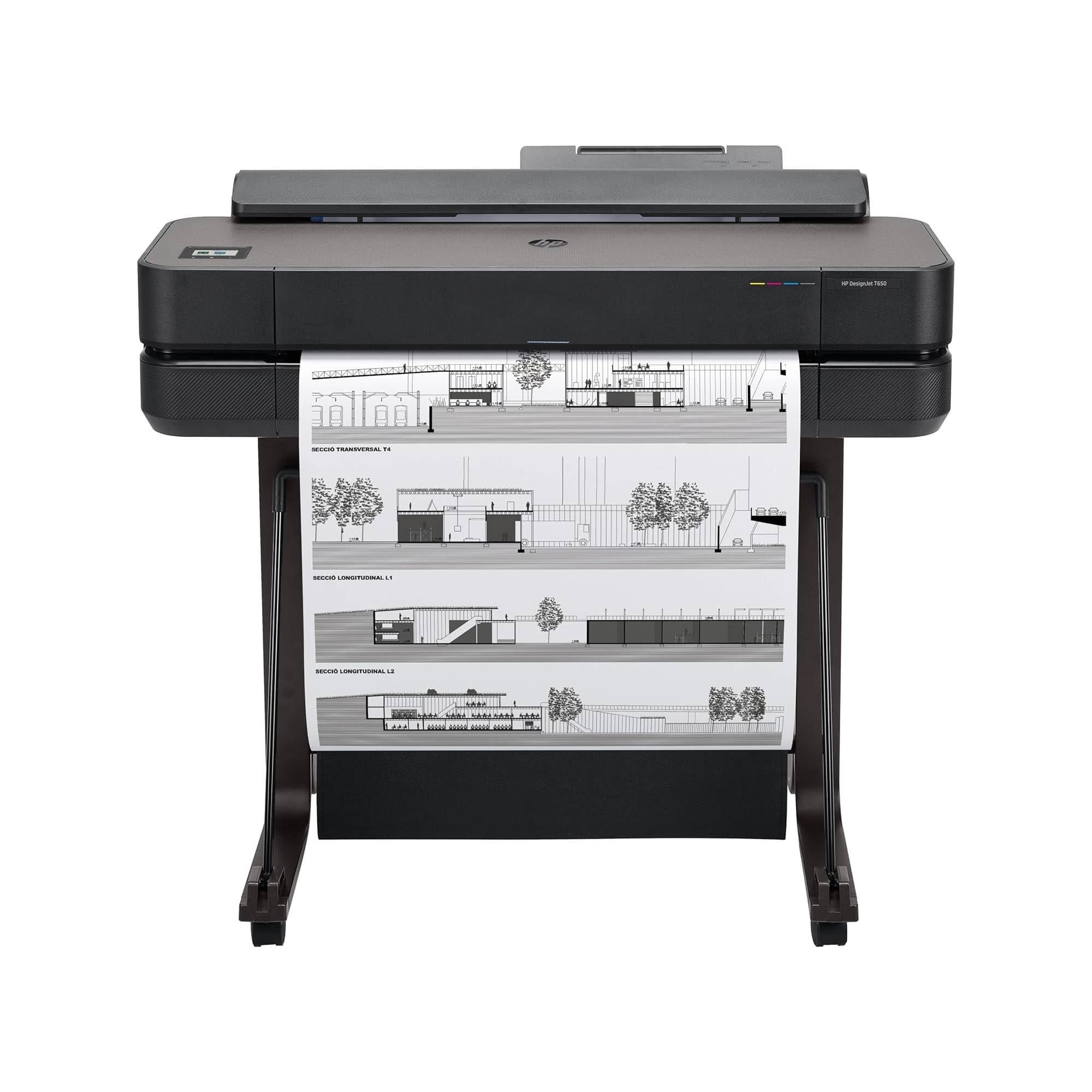 hp-designjet-t650-stampante-per-grandi-formati-da-61-cm-5hb08d-formati-supportati-da-a4-ad-a1-velocita-81-pagine-a1-all-ora-gigabit-ethernet-usb-wi-fi-garanzia-2-anni-edizione-2025-nero