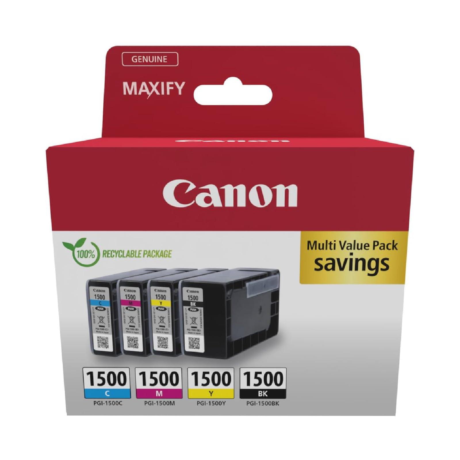 canon-ink-pgi-1500-c-m-y-bk-cartucce-d-inchiostro-a-colori-originali-per-stampanti-confezione-da-4-1-nero-1-ciano-1-magenta-e-1-giallo