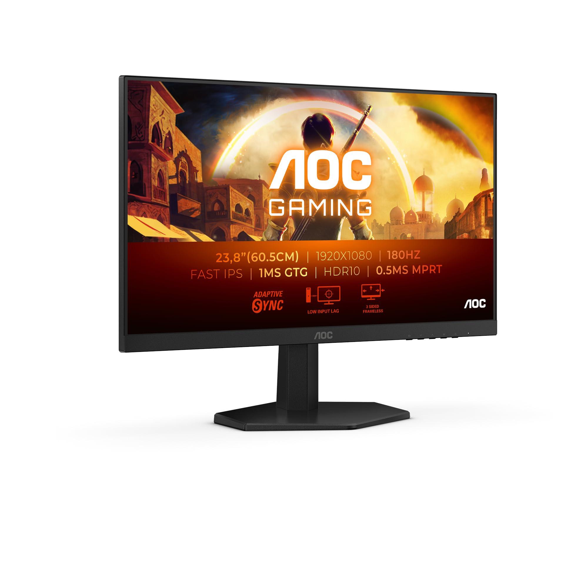 aoc-gaming-monitor-24g42e-23-8-pollici-1920x1080-fhd-180hz-fast-ips-panel-0-5ms-mprt-hdmi1x-2-0-dp-1x-1-4-adaptive-sync-hdr10-g-sync-compatible-nero