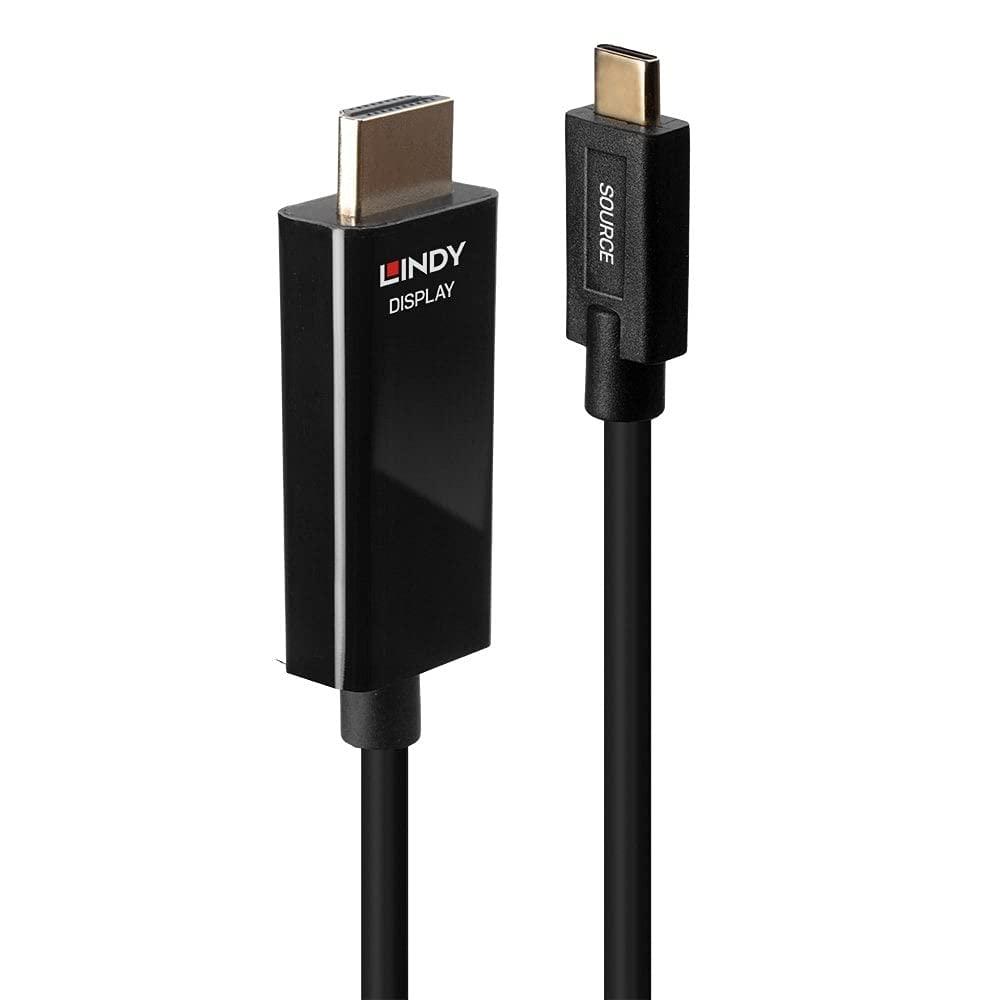 lindy-43315-video-cable-adapter-5-m-usb-type-c-hdmi-type-a-standard-black