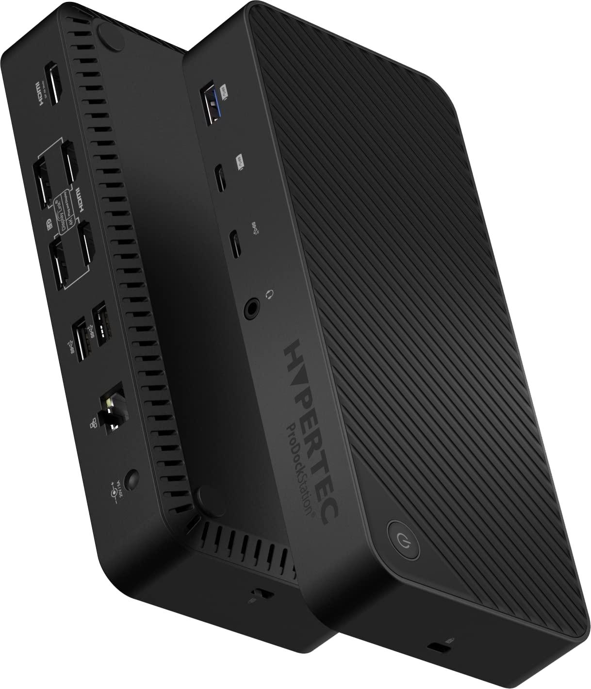 hypertec-prodock-station-cablato-usb-3-2-gen-1-3-1-gen-1-type-c-nero-hypertec-prodock-station-universal-usb-c-usb-a-triple-display-desktop-docking-station-with-hdmi-and-displayport-usb-3-0-g