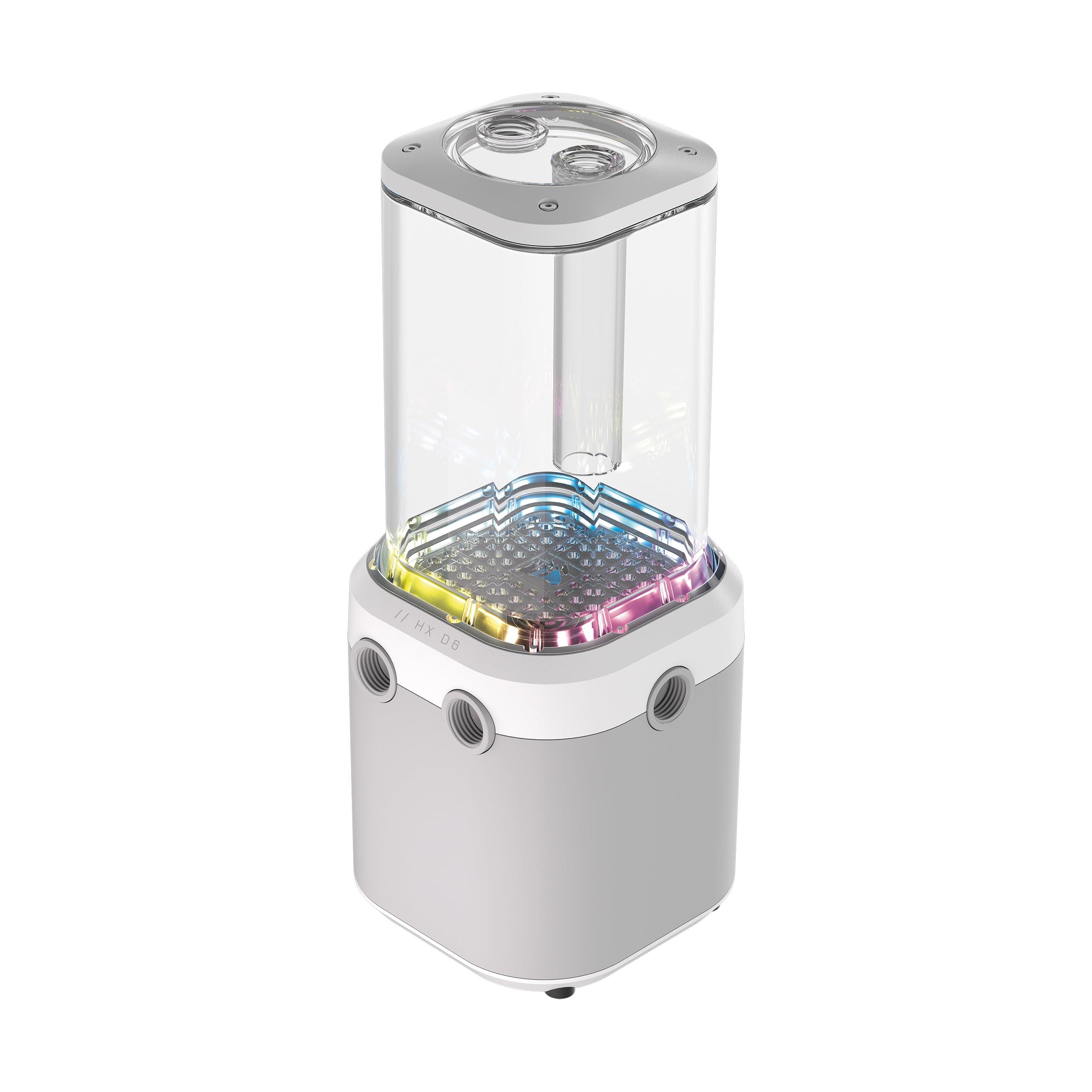 corsair-icue-link-xd6-rgb-elite-unita-pompa-serbatoio-pompa-flowdrive-max-sensore-di-temperatura-incorporato-22-led-rgb-indirizzabili-serbatoio-in-nylon-trasparente-da-440-ml-bianco