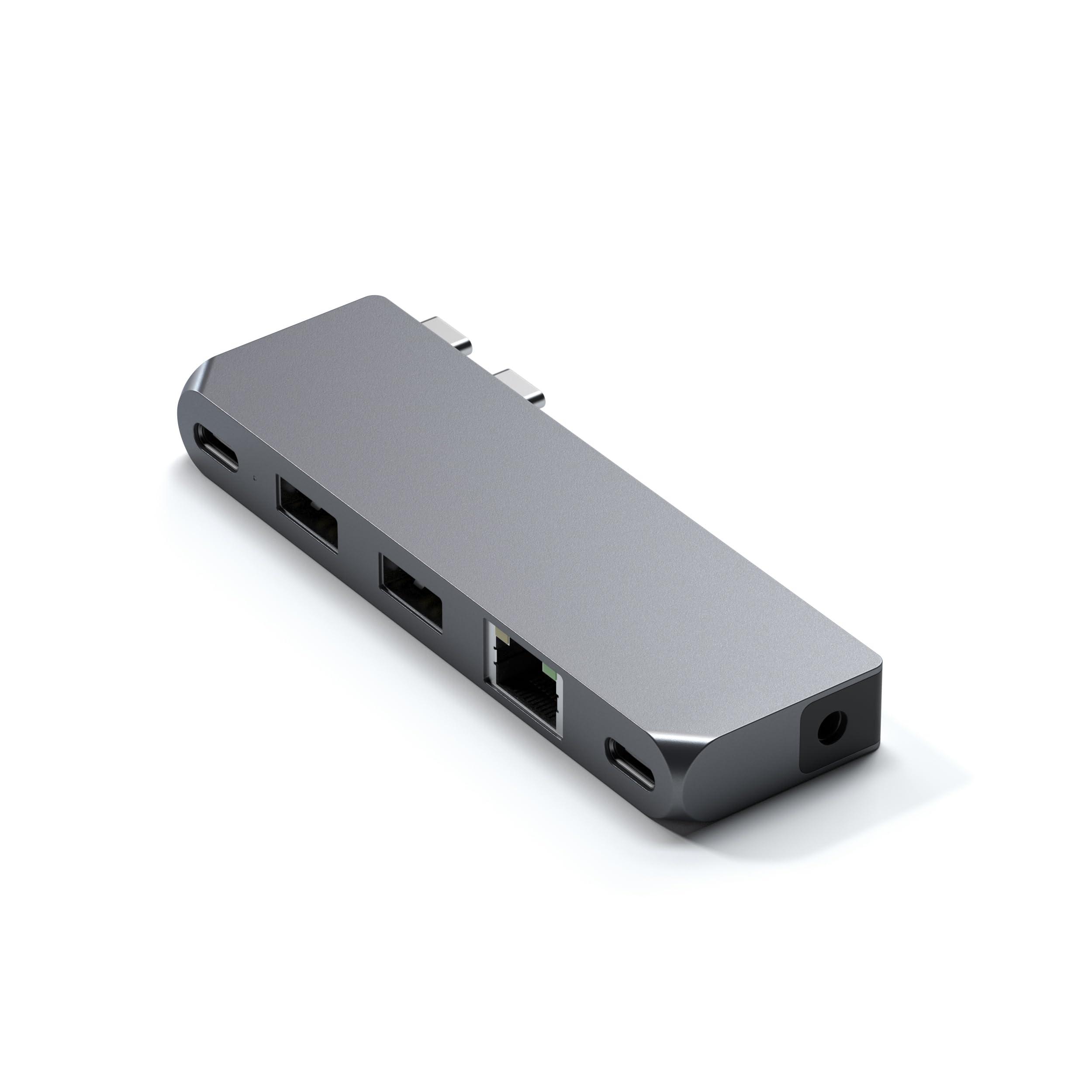 satechi-6-in-1-hub-dual-usb-c-pro-con-usb4-40gbps-ricarica-pd-100w-ethernet-uscita-video-fino-a-5k-60hz-1x-usb-c-e-2x-usb-a-a-5gbps-e-porta-audio-per-macbook-air-e-pro-grigio-siderale