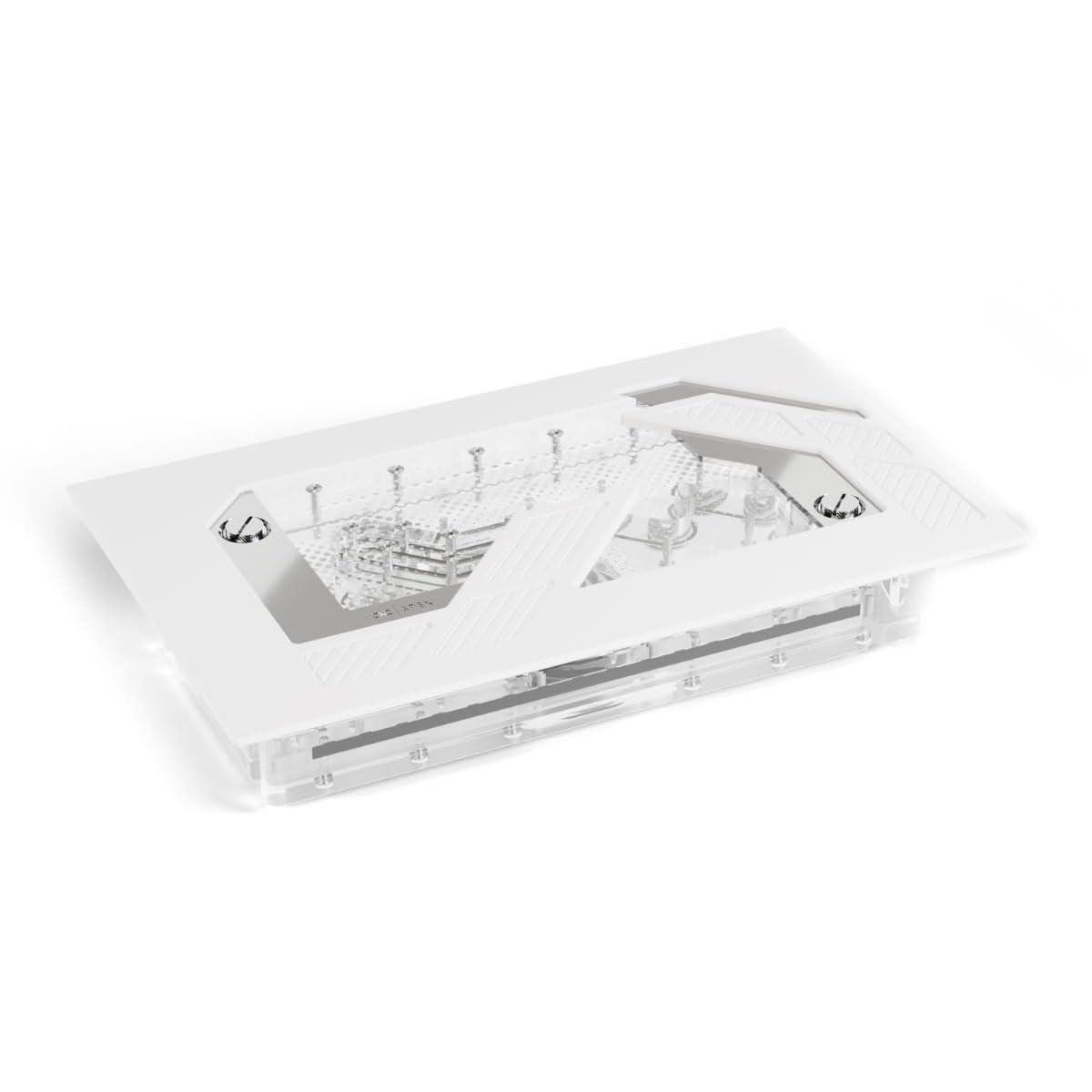 alphacool-apex-distroplate-dark-base-pro-901-con-pompa-apex-bianco