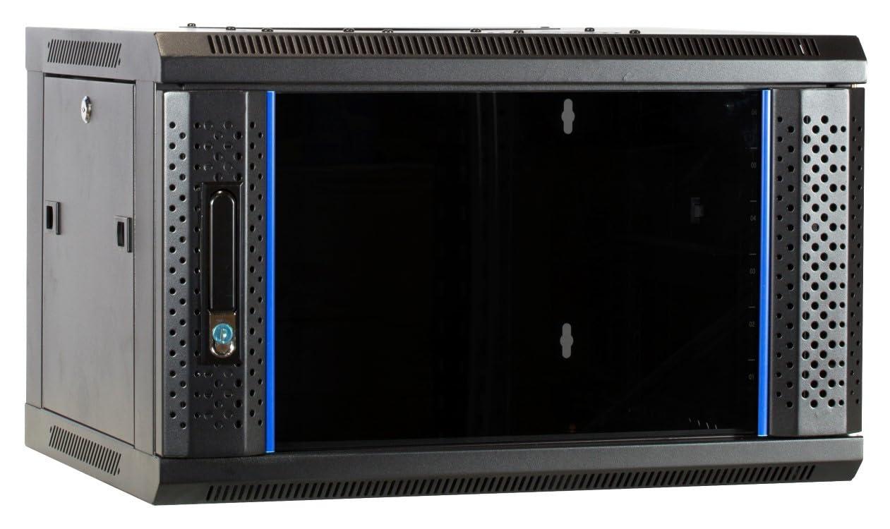 dsit-4he-armadio-di-rete-server-montaggio-a-parete-19-pollici-con-porta-in-vetro-lxpxa-600-x-450-x-280-mm-colore-nero-con-serratura-portata-60-kg-struttura-robusta