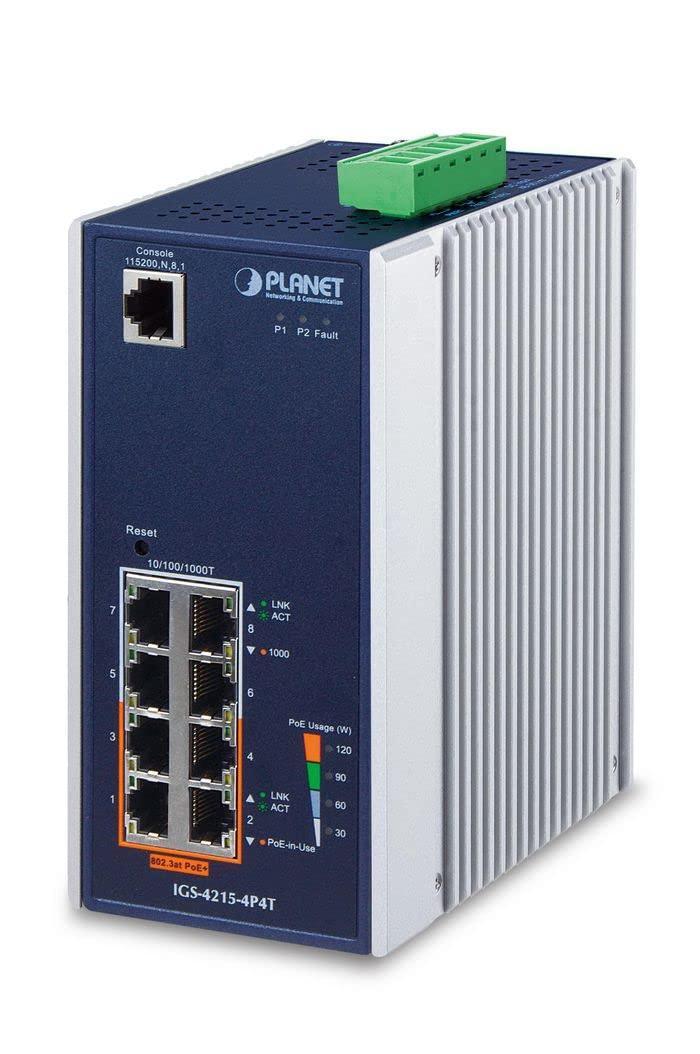 planet-igs-4215-4p4t-switch-di-rete-gestito-l2-gigabit-ethernet-10-100-1000-nero-supporto-power-over-ethernet-poe