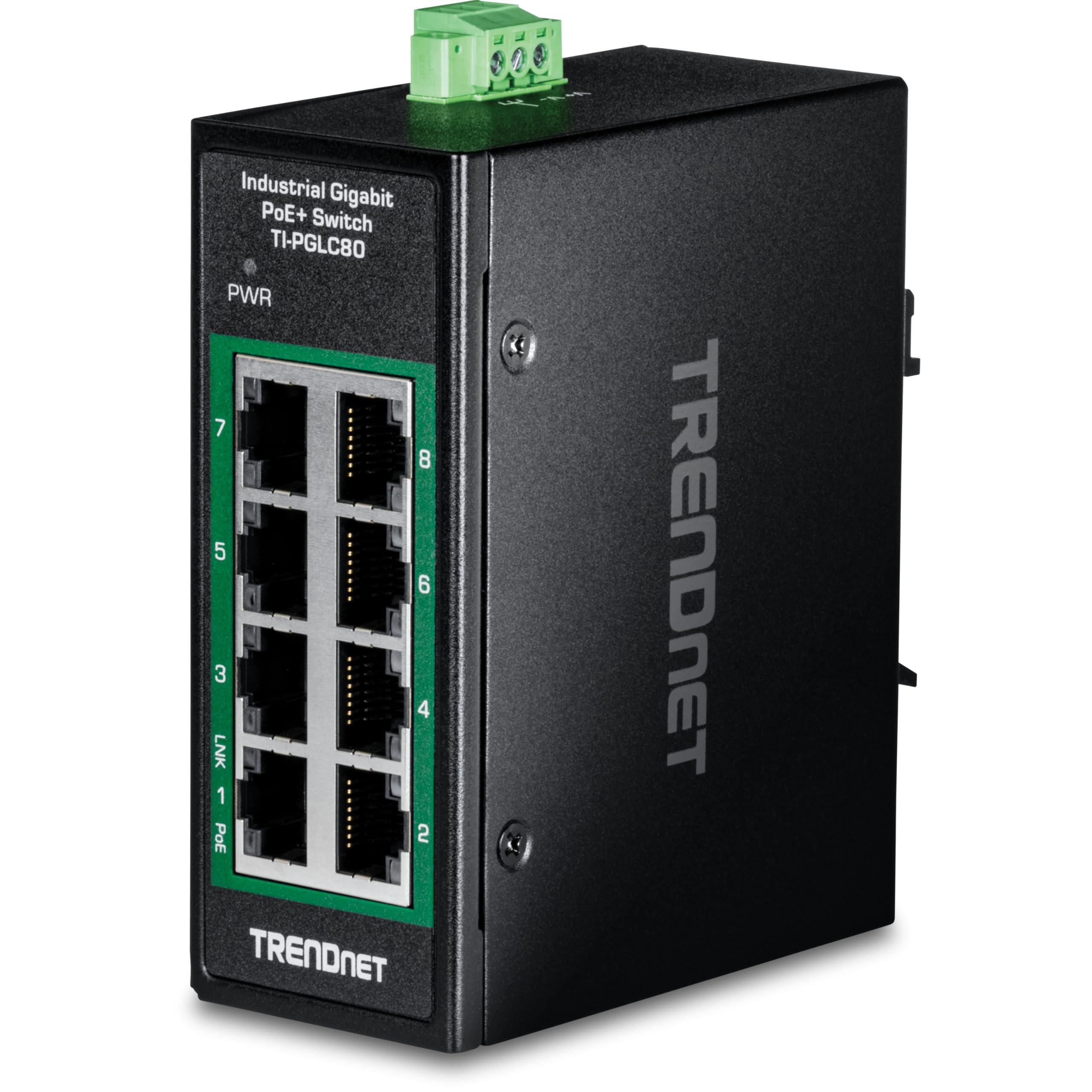 trendnet-8-port-industrial-gigabit-poe-din-rail-mini-switch