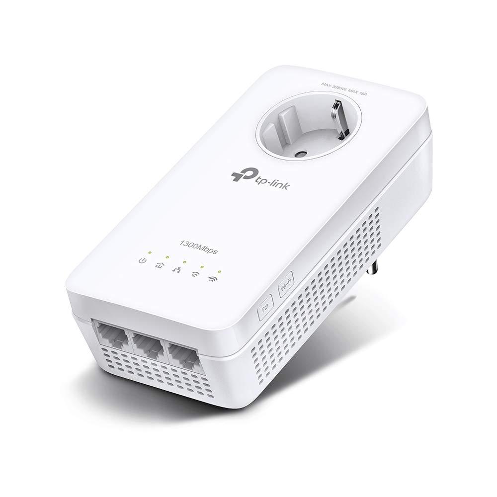 tp-link-tl-wpa8631p-powerline-extender-solo-av1300-wi-fi-ac1200-con-presa-passante-schuko-3-porta-gigabit-plug-and-play