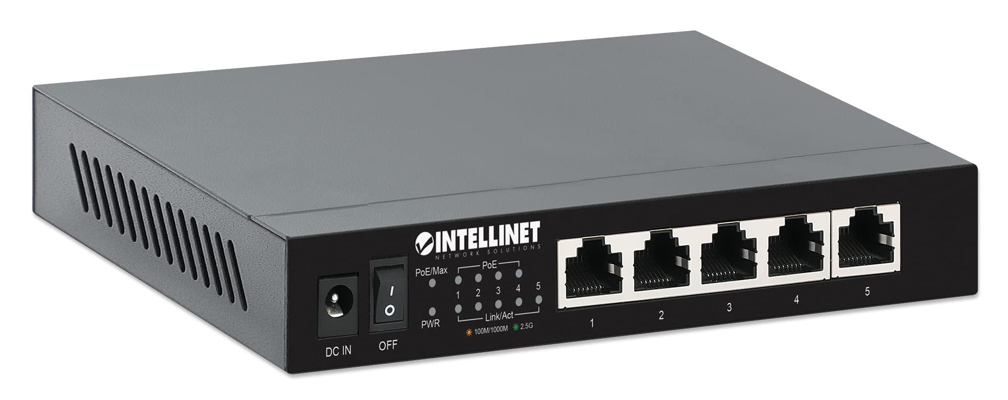 intellinet-561921-ethernet-switch-poe-5-porte-2-5g-nero