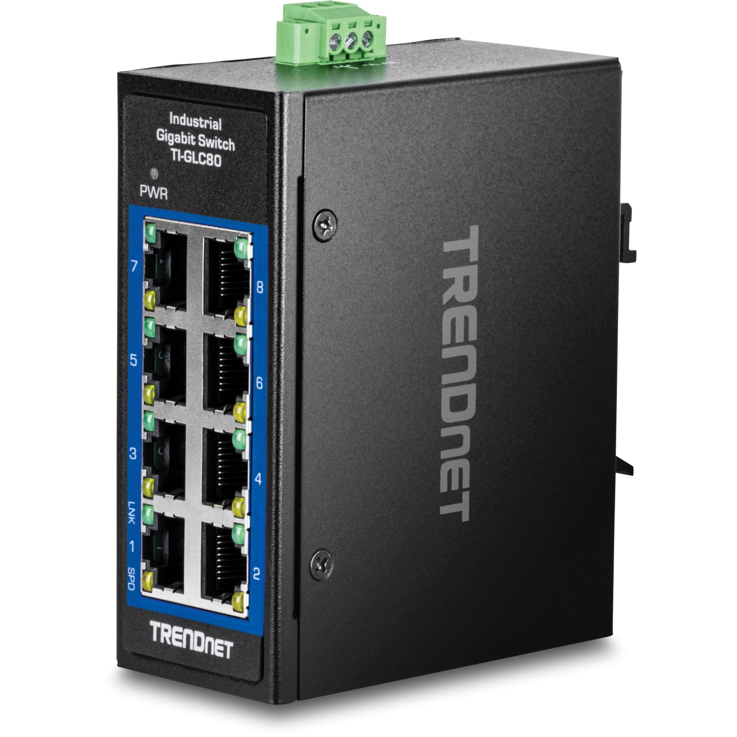 trendnet-mini-switch-industriale-a-8-porte-gigabit-din-rail-ti-glc80-8-porte-gigabit-temperatura-estrema-ip30-capacita-switch-16-gbps-nero