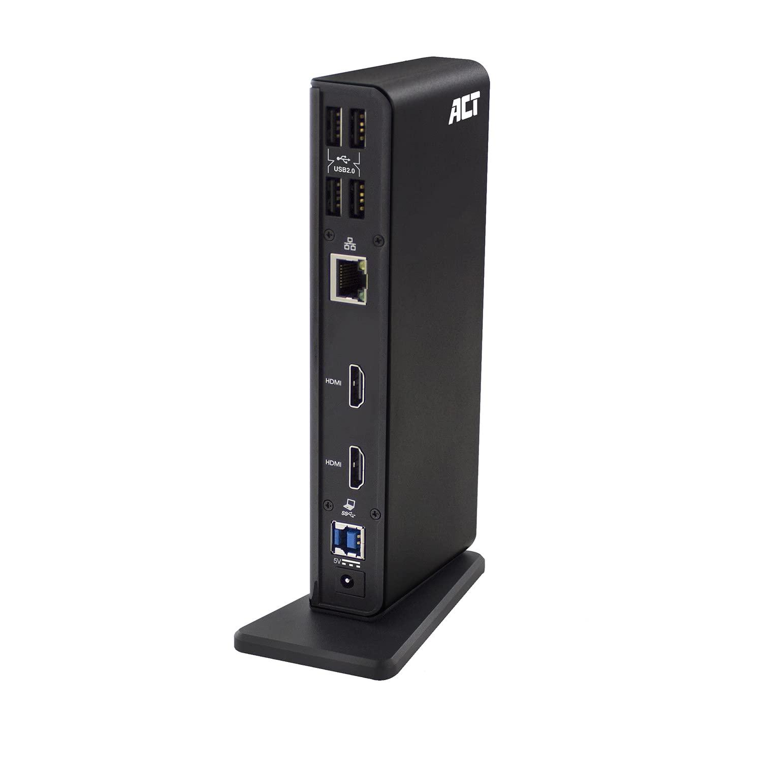 act-docking-station-usb-a-e-usb-c-11-in-1-2-porte-hdmi-2-porte-usb-3-0-4-porte-usb-2-0-gigabit-ethernet-microfono-e-cuffie-audio-jack-da-3-5-mm-ac7049