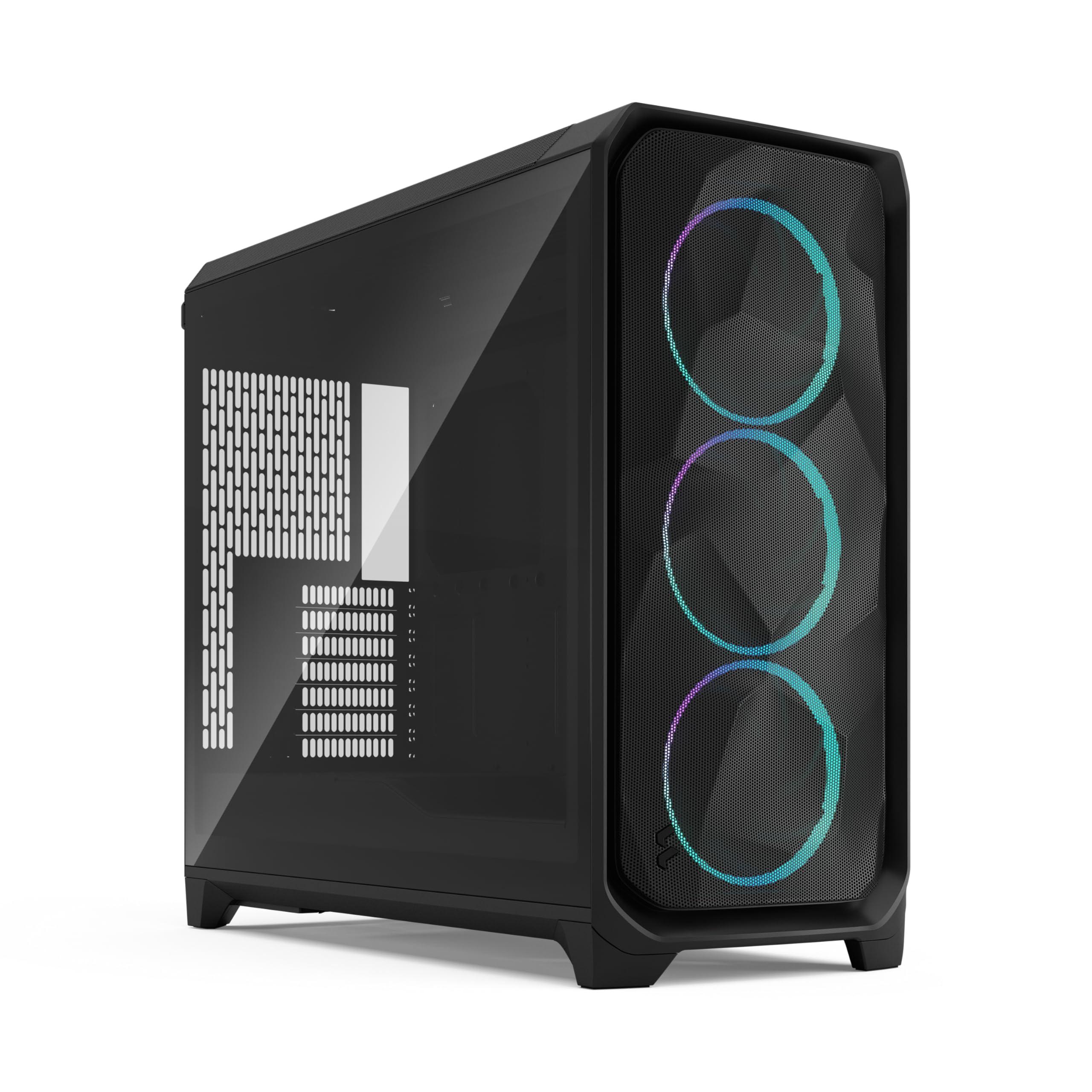 fractal-design-meshify-3-xl-black-rgb-tempered-glass-light-tint-vetro-temperato-rgb-alta-ventilazione-gaming-pannello-rete-frontale-interno-spazioso-gpu-fino-a-512mm-ventole-incluse