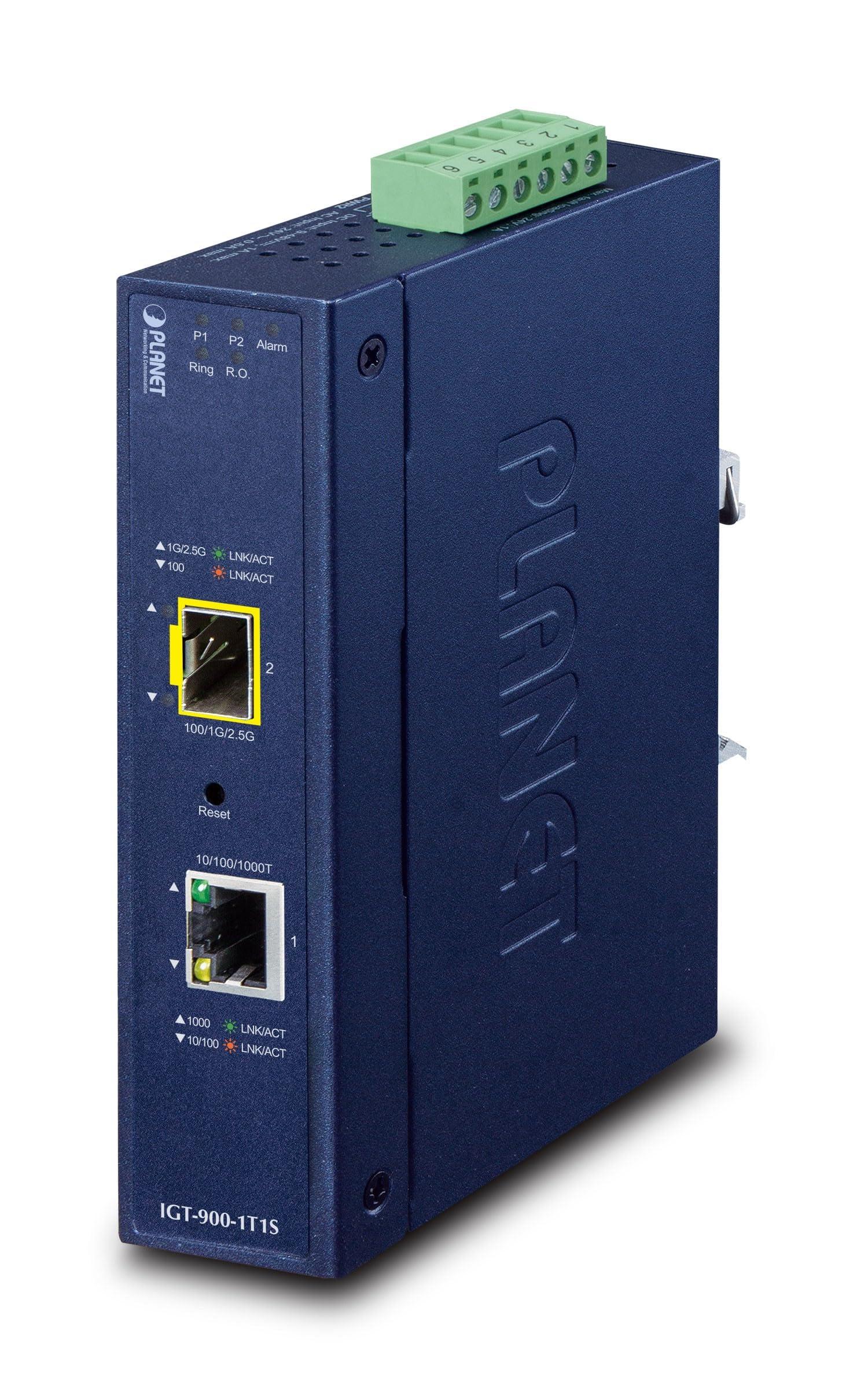 planet-industrial-1-port-convertitore-multimediale-di-rete-interno-blu