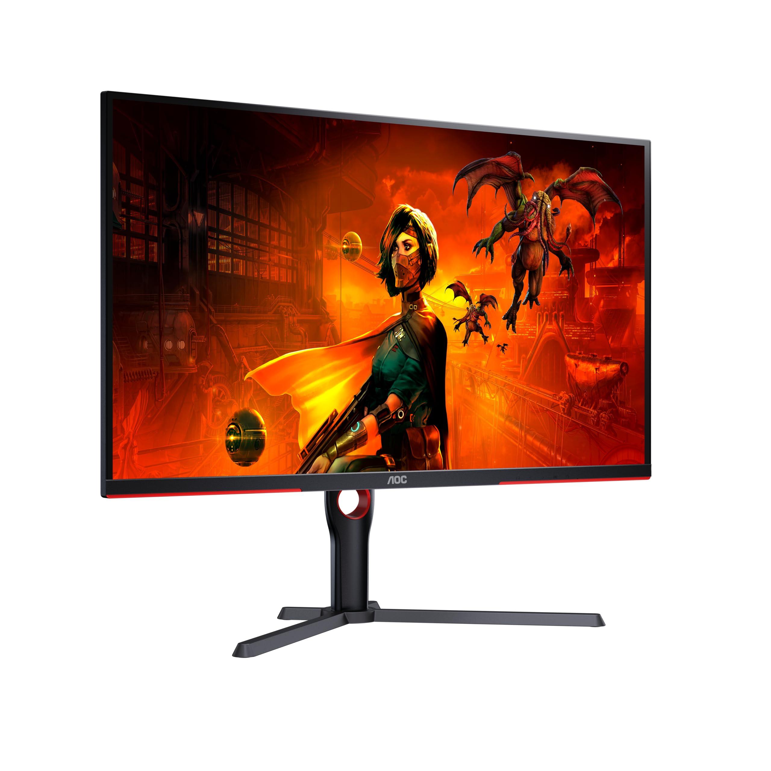 aoc-gaming-u32g3x-monitor-uhd-da-32-pollici-144-hz-freesync-pre-g-sync-comp-hdr400-3840x2160-1ms-gtg-hdmi-2-1-displayport-nero-rosso