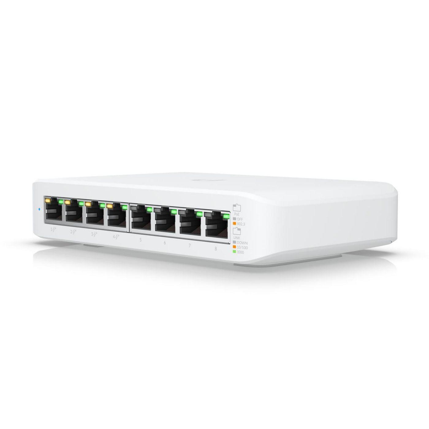 ubiquiti-lite-8-poe-gestito-l2-gigabit-ethernet-10-100-1000-supporto-power-over-ethernet-poe-bianco-ubiquiti-usw-lite-8-poe-unifi-switch-lite-8-port-gigabit-managed-switch-with-4-poe-ports-uk