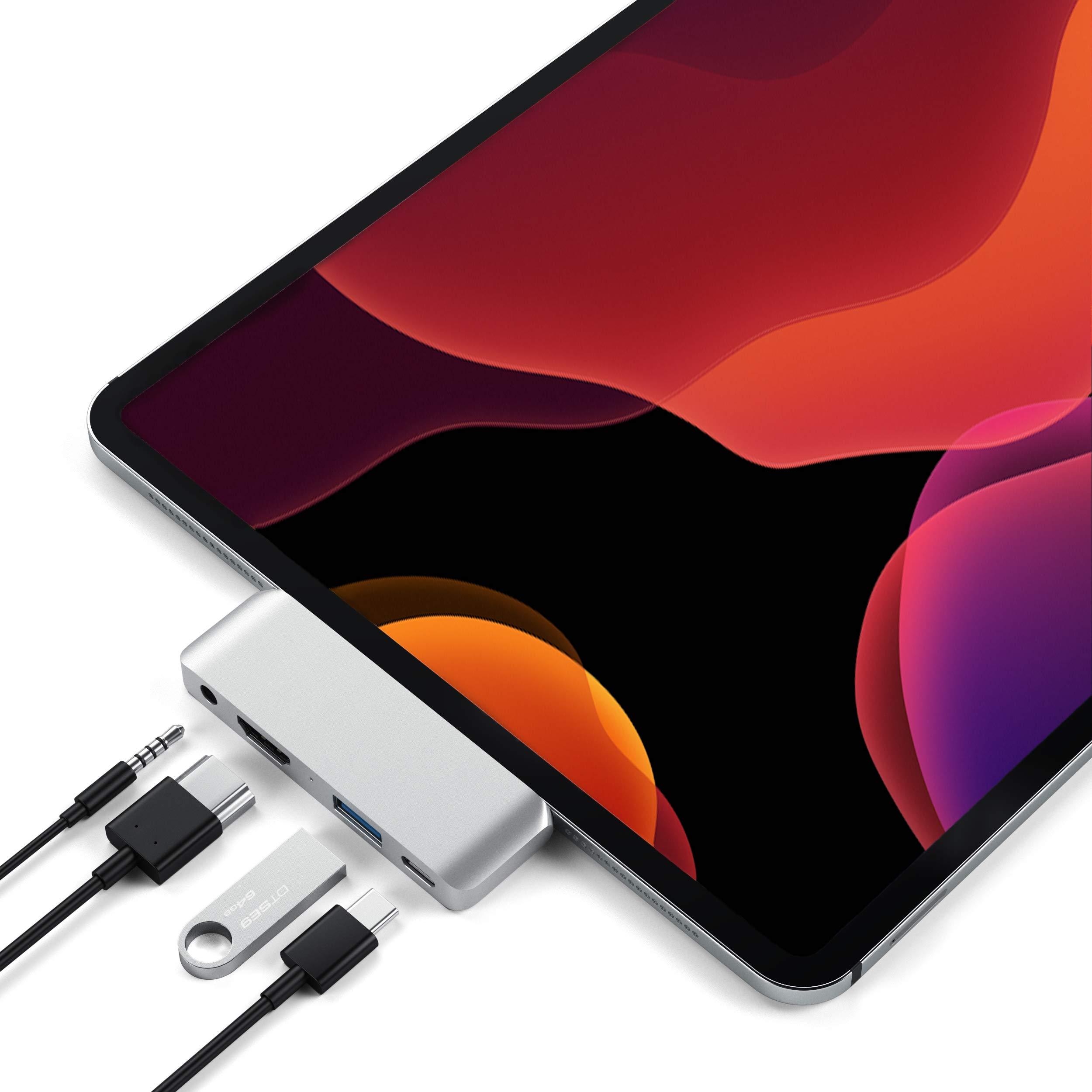 satechi-adattatore-type-c-mobile-pro-hub-con-ricarica-usb-c-pd-hdmi-4k-usb-3-0-e-jack-per-cuffie-da-3-5-mm-per-ipad-pro-m2-m1-ipad-air-m1-ipad-mini-e-altro-argento