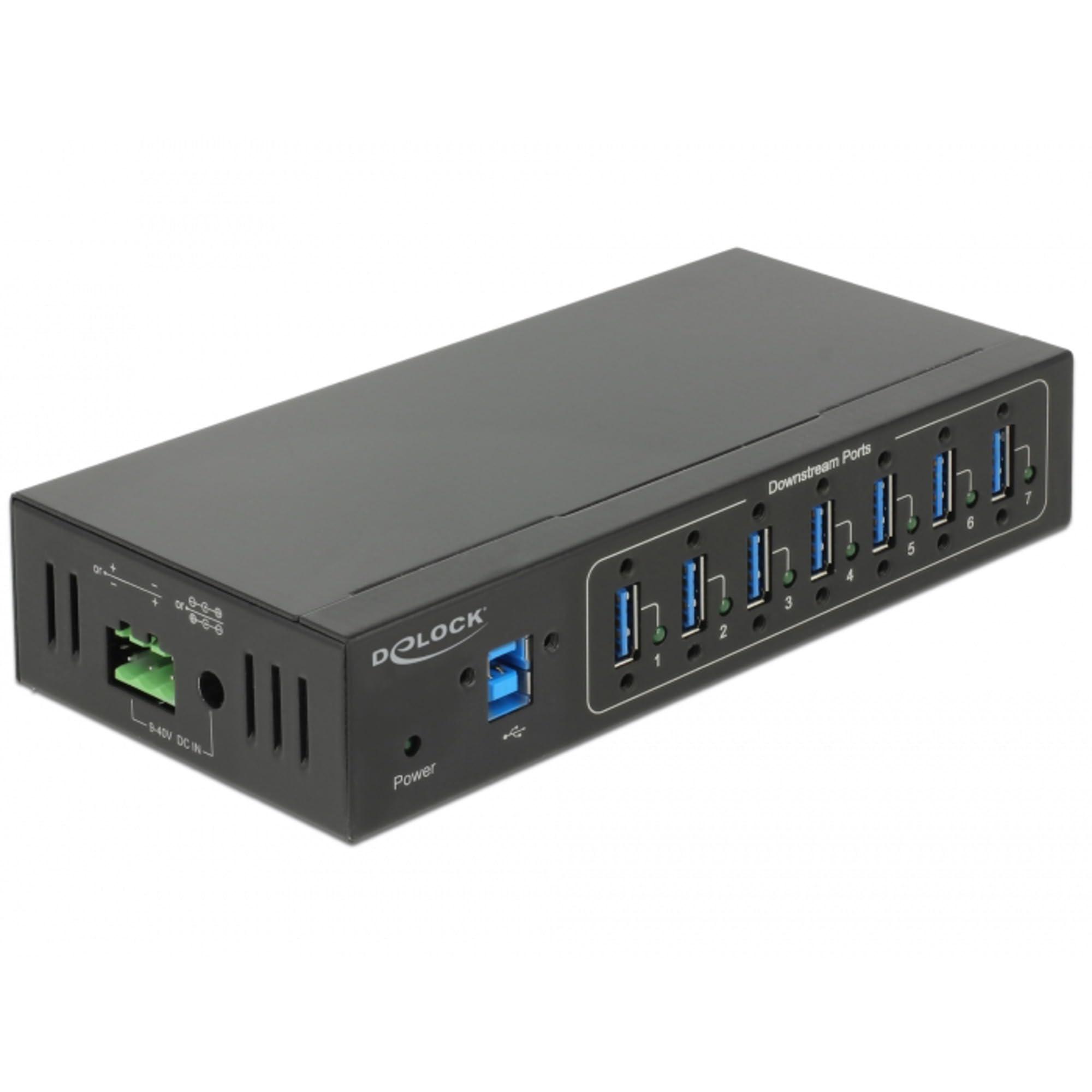 delock-hub-exterior-de-la-industria-7-x-usb-3-0-tipo-a-con-proteccia-n-esd-de-15-kv