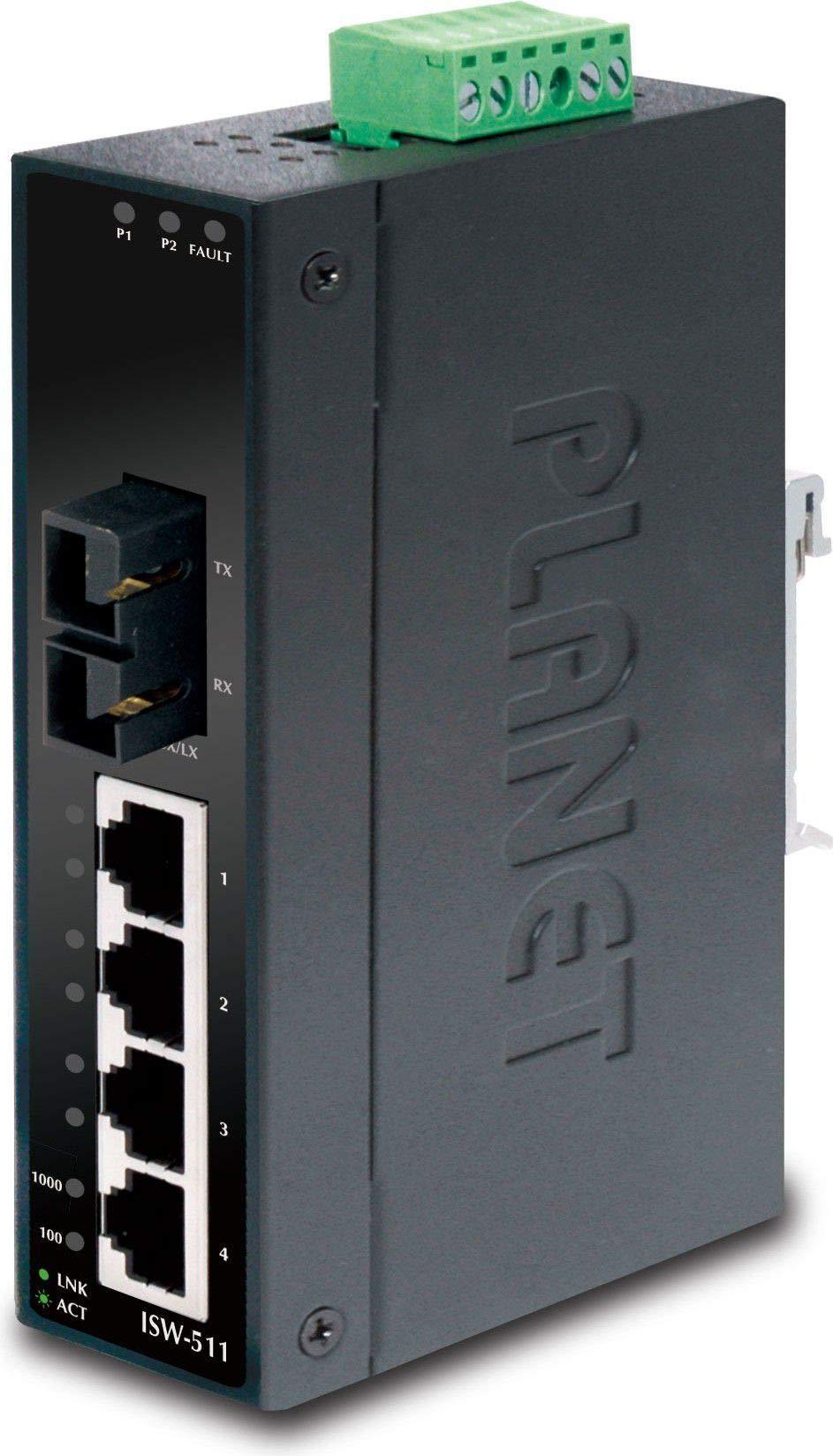 planet-ip30-slim-type-4-porte-switch-ethernet-industriale-1-porta-100base-fx-sc-10-60o-c