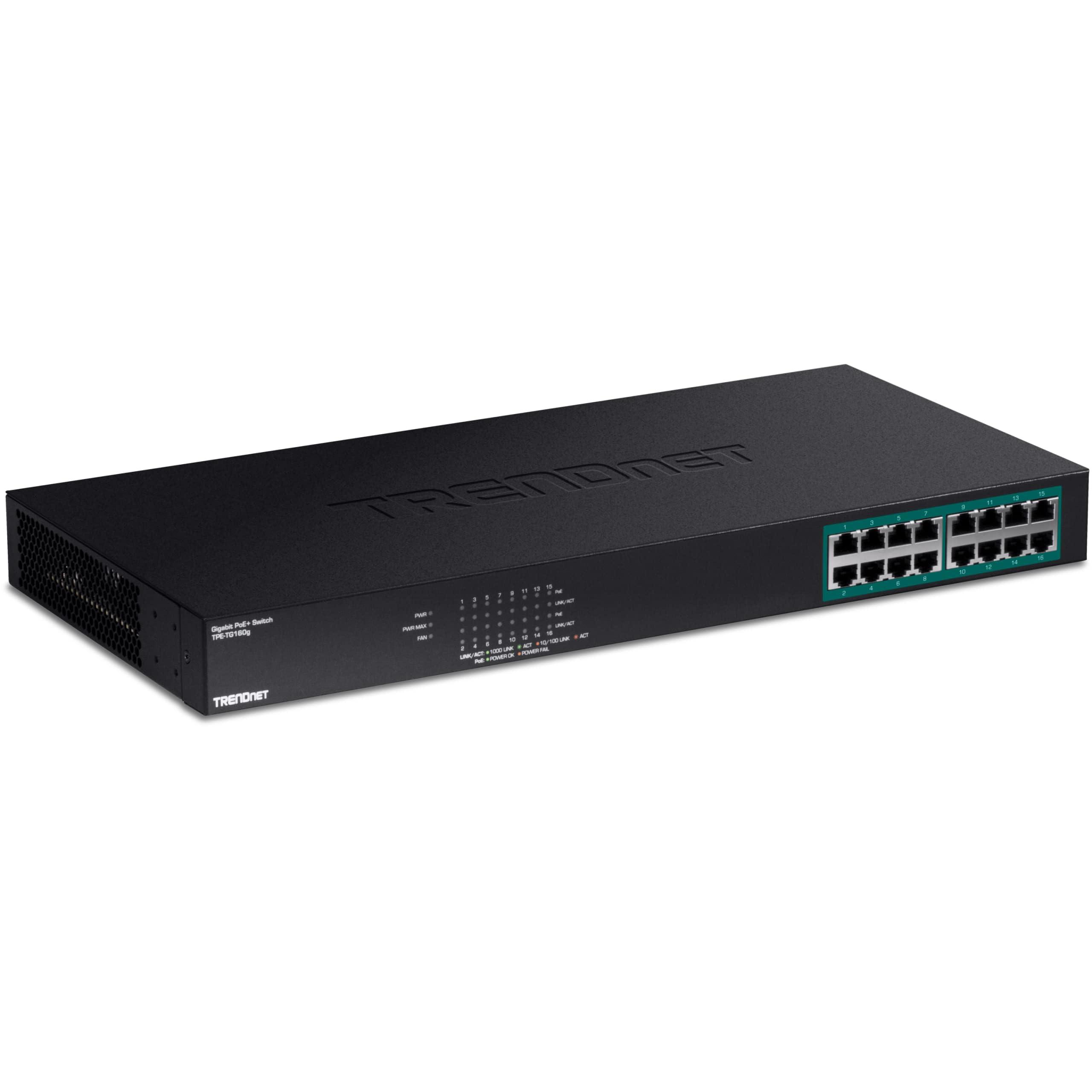 trendnet-tpe-tg160g-switch-gigabit-poe-a-16-porte-16-porte-gigabit-poe-budget-di-potenza-poe-da-246-w-capacita-di-commutazione-di-32-gbps-nero