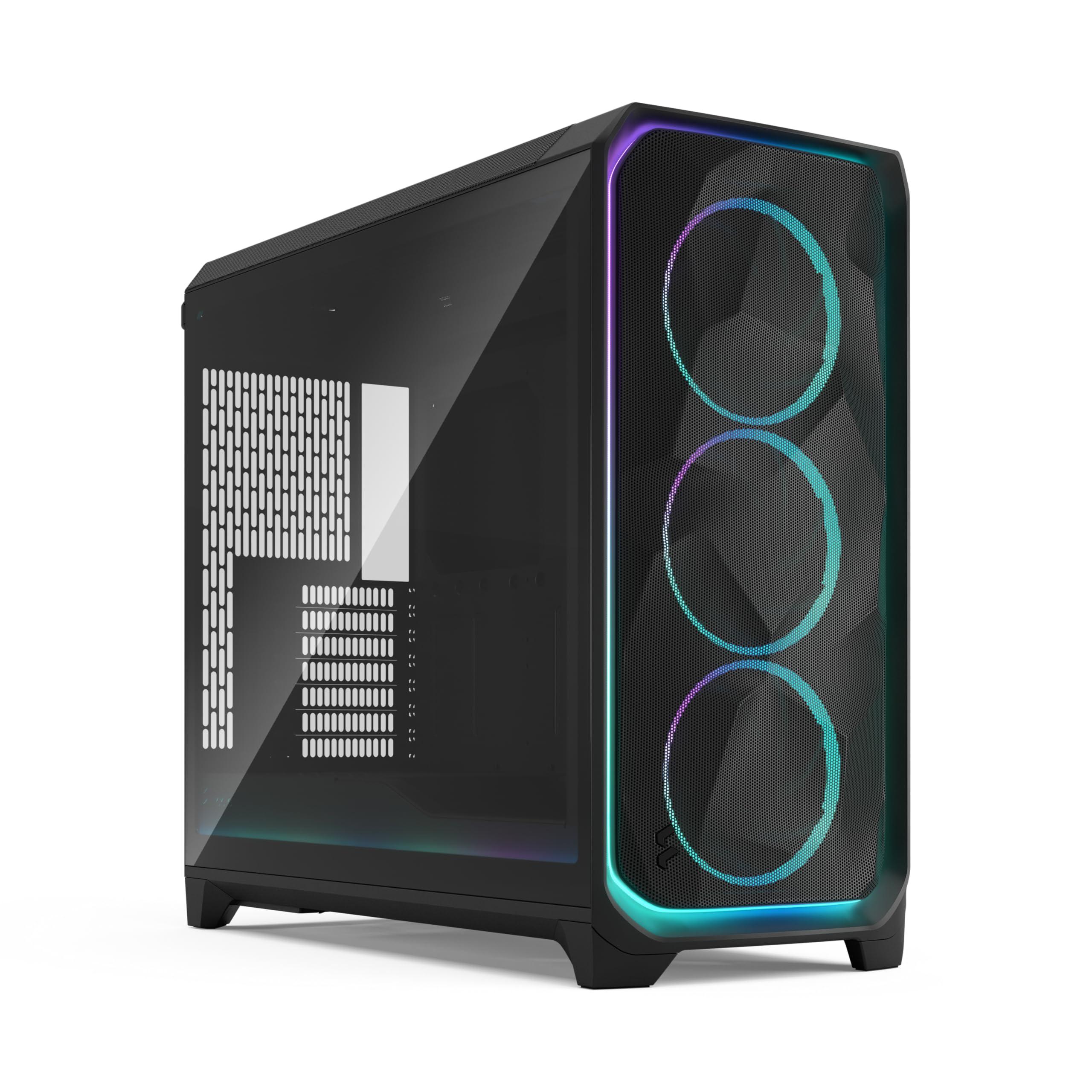 fractal-design-meshify-3-xl-ambience-pro-rgb-case-pc-gaming-atx-con-vetro-temperato-alta-ventilazione-tre-ventole-argb-frontale-in-rete-e-hub-adjust-pro