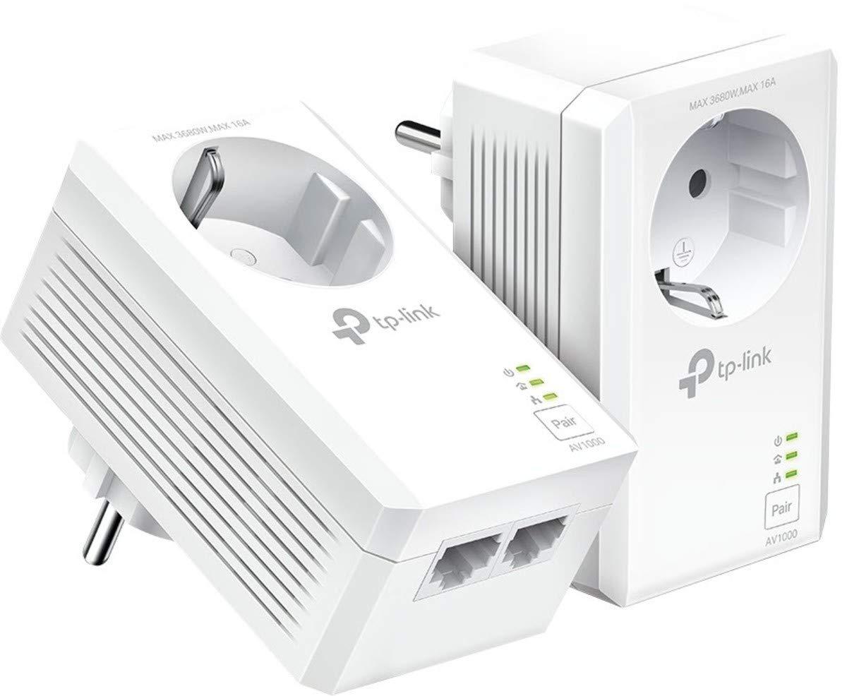 set-adattatori-powerline-tp-link-tl-pa7027p-kit-con-presa-2-porte-gigabit-plug-play-compatibile-con-tutti-gli-adattatori-powerline-homeplug-av-av2-senza-wlan