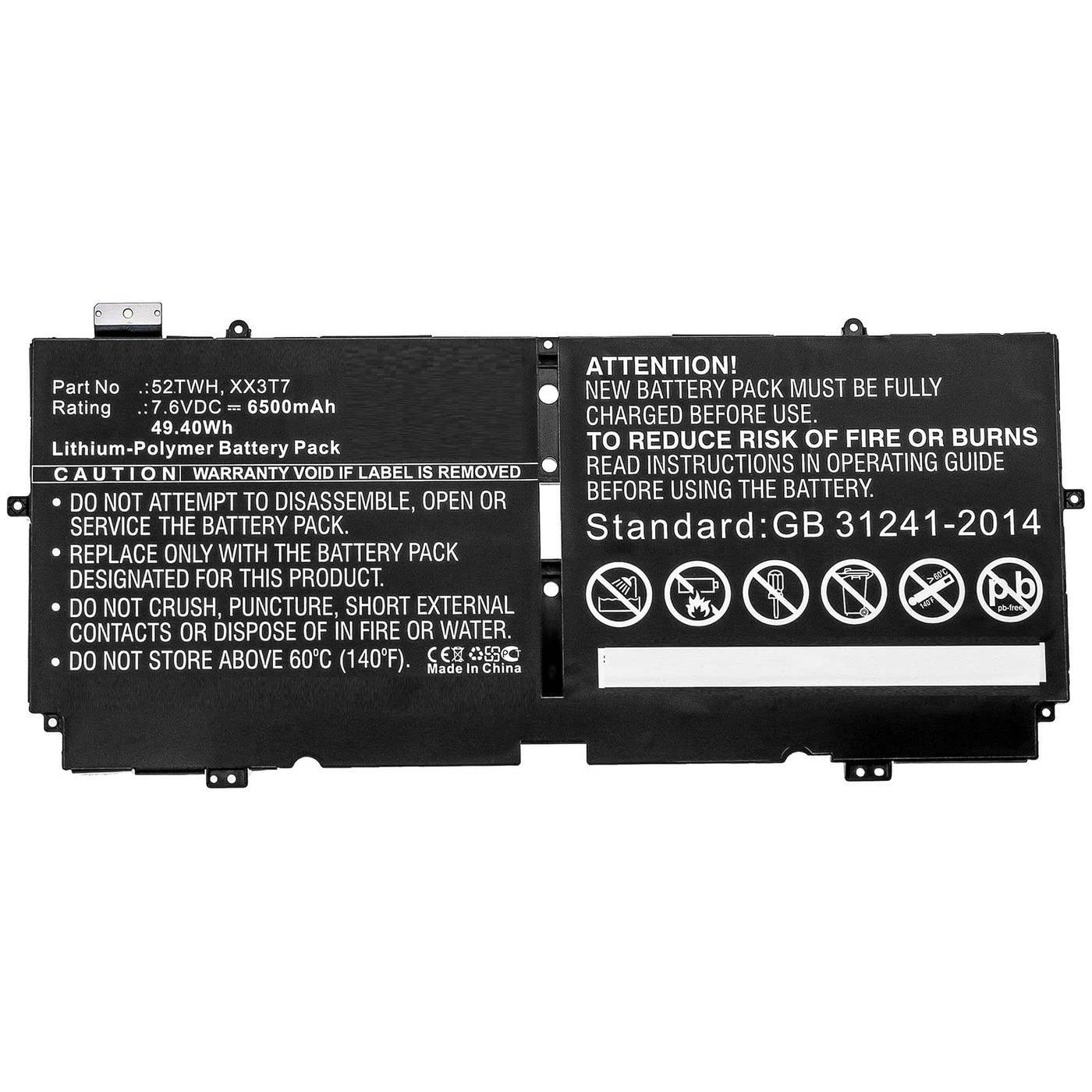 coreparts-batteria-per-computer-portatile-dell-49-40-wh-li-pol-7-6-v-6500-mah-w125993423-49-40-wh-li-pol-7-6-v-6500-mah-black-for-dell-notebook-laptop-xps-13-7390