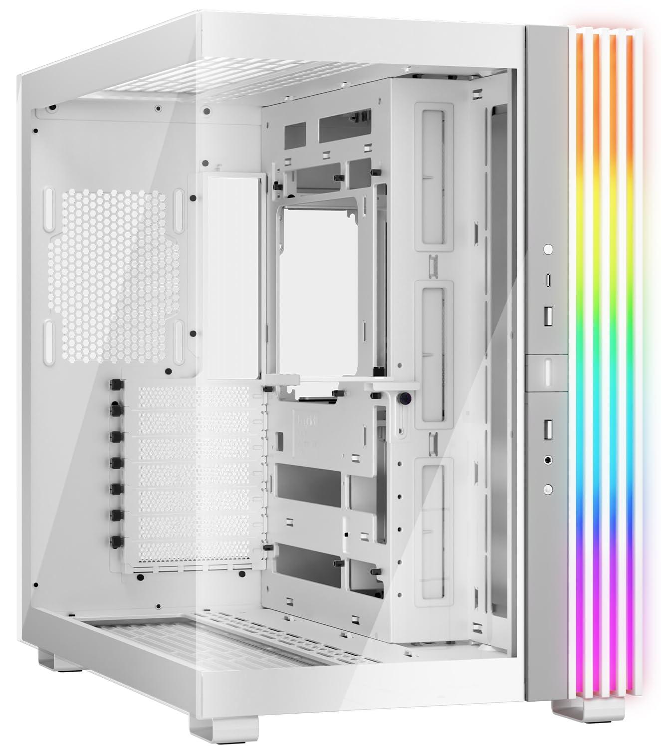 be-quiet-light-base-600-dx-white-pc-case-vista-panoramica-mozzafiato-show-case-design-dual-chamber-striscia-led-argb-massiccia-invertita-e-utilizzabile-orizzontalmente-design-backside-connector