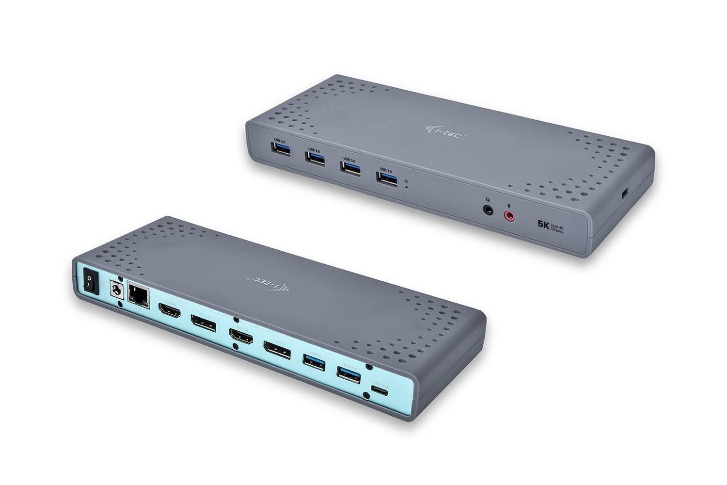 i-tec-cadual4kdockuk-replicatore-di-porte-e-docking-station-per-notebook-cablato-usb-3-0-3-1-gen-1-type-c-nero-turchese