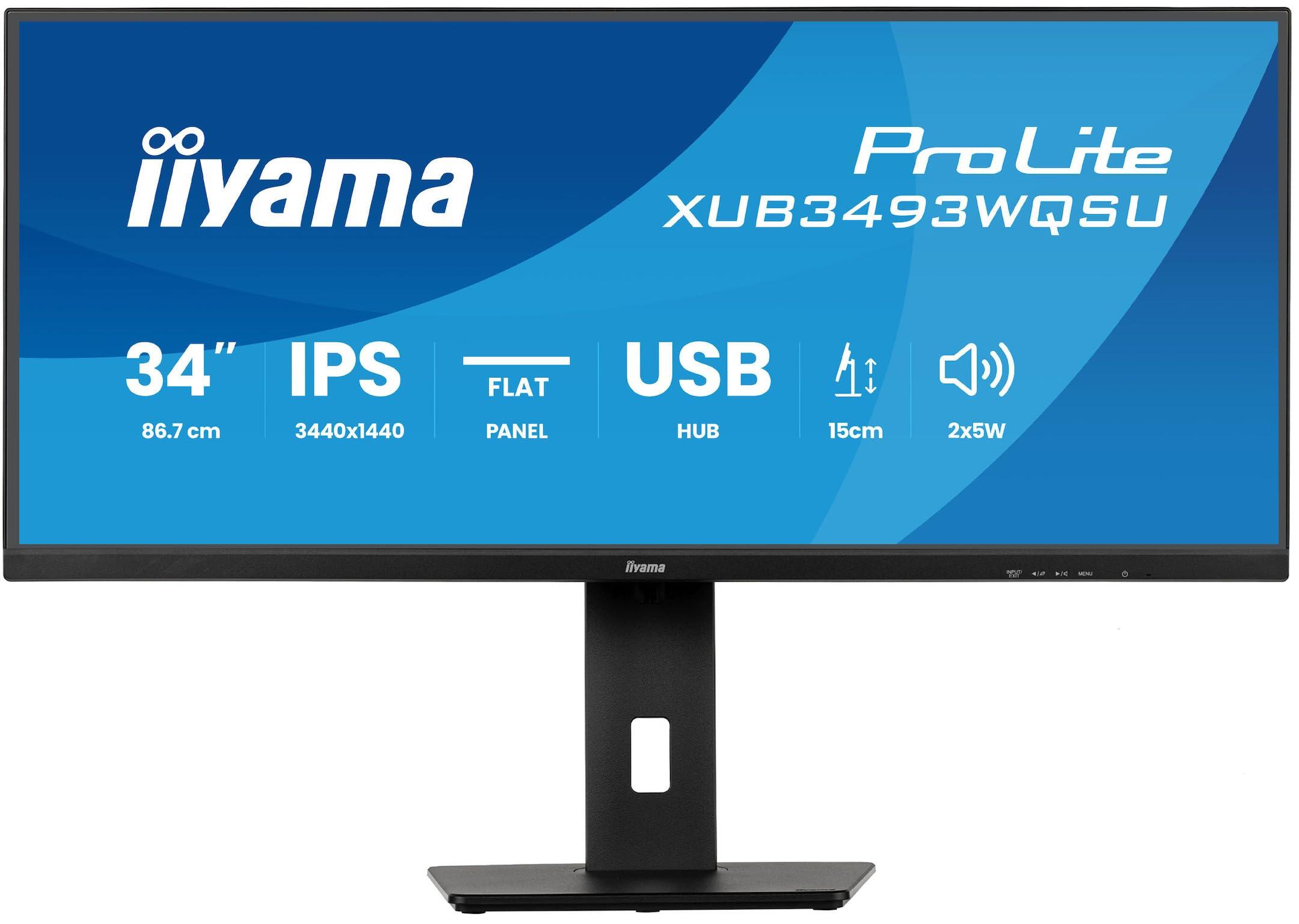 iiyama-prolite-xub3493wqsu-b6-monitor-led-ips-da-34-uwqhd-hdmi-dp-usb-3-2-usb-c-7-5-w-sincronizzazione-adattiva-pip-pbp-regolazione-dell-altezza-nero