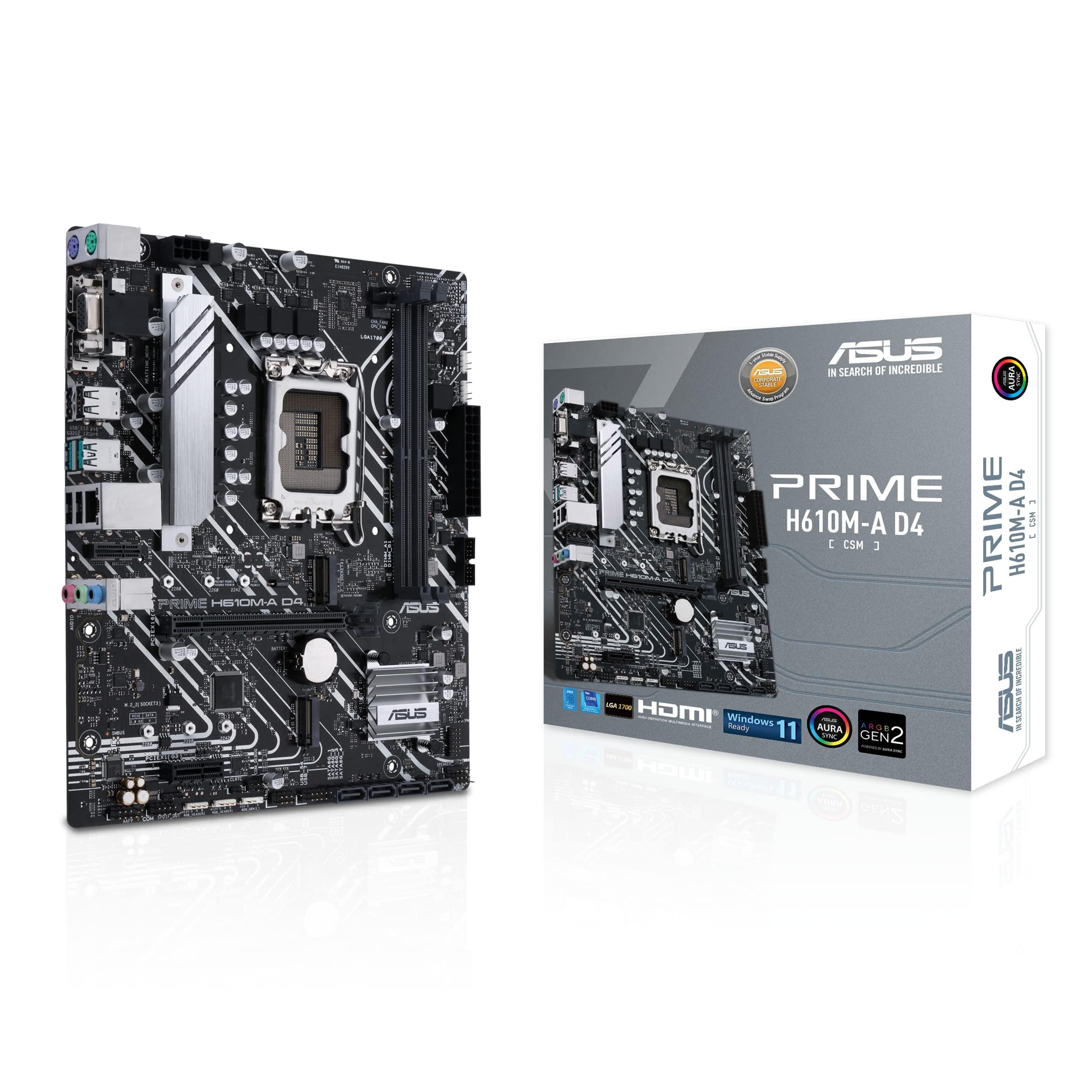 asus-prime-h610m-a-d4-csm-scheda-madre-matx-intel-h610-lga1700-ddr4-pci-4-0-intel-1gb-ethernet-realtek-7-1-surround-2xm-2-4xsata-6gb-s-usb-3-2-gen-2-armoury-crate-nero