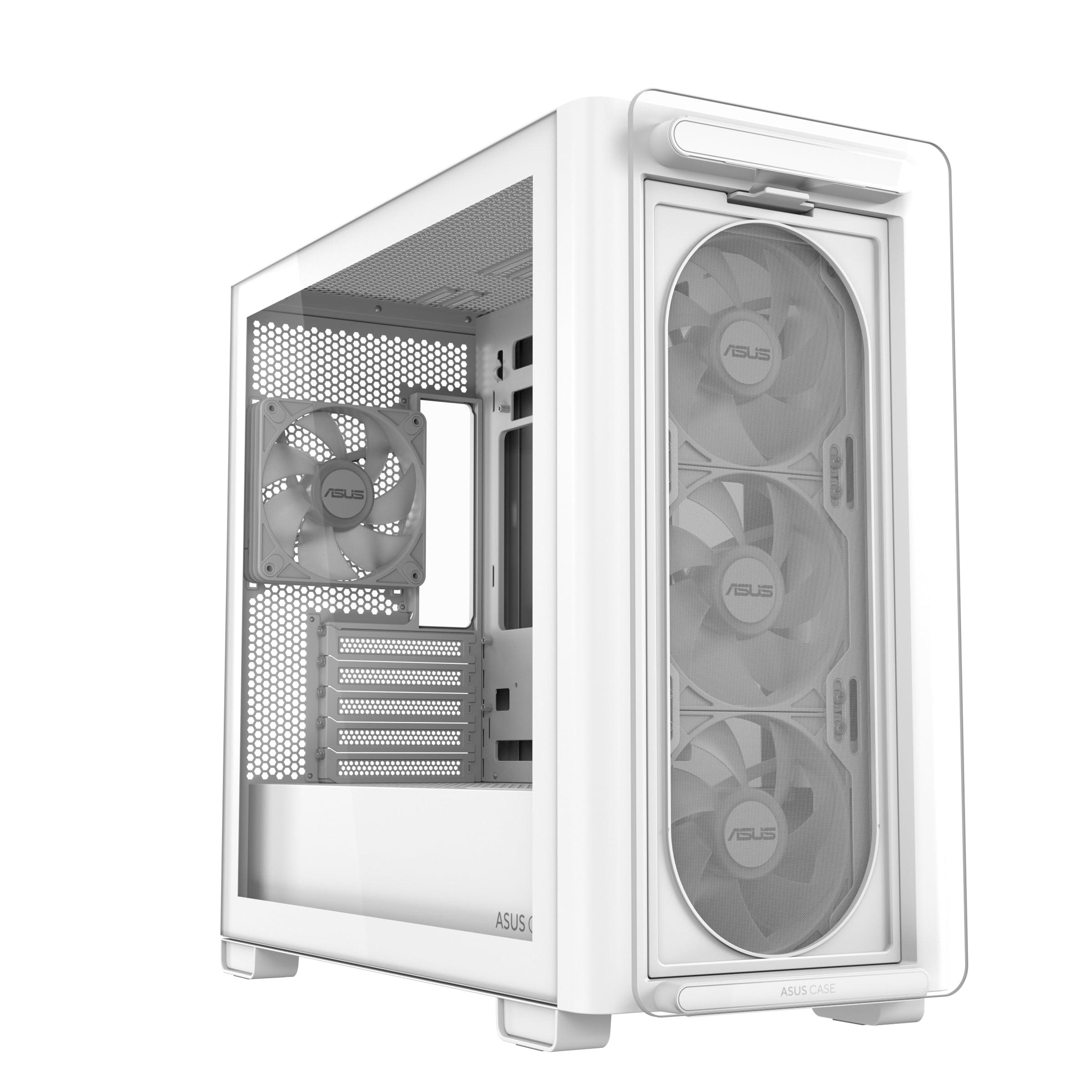 asus-a23-plus-tg-argb-white-case-micro-atx-supporto-per-schede-madri-con-connettori-nascosti-radiatori-da-360-mm-e-schede-grafiche-da-380-mm-4-ventole-argb-preinstallate-bianco