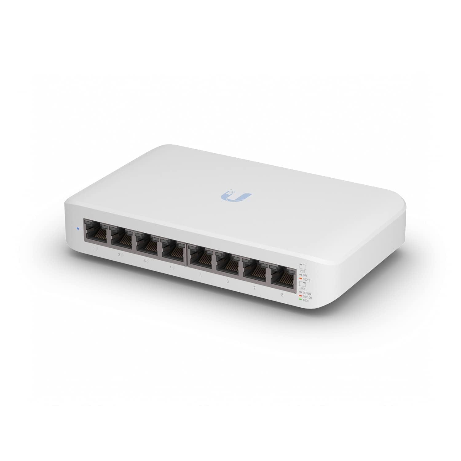 ubiquiti-usw-lite-8-poe-unifi-switch-8-porte-gigabit-4-poe-52w-gestito-l2-montaggio-a-parete-bianco