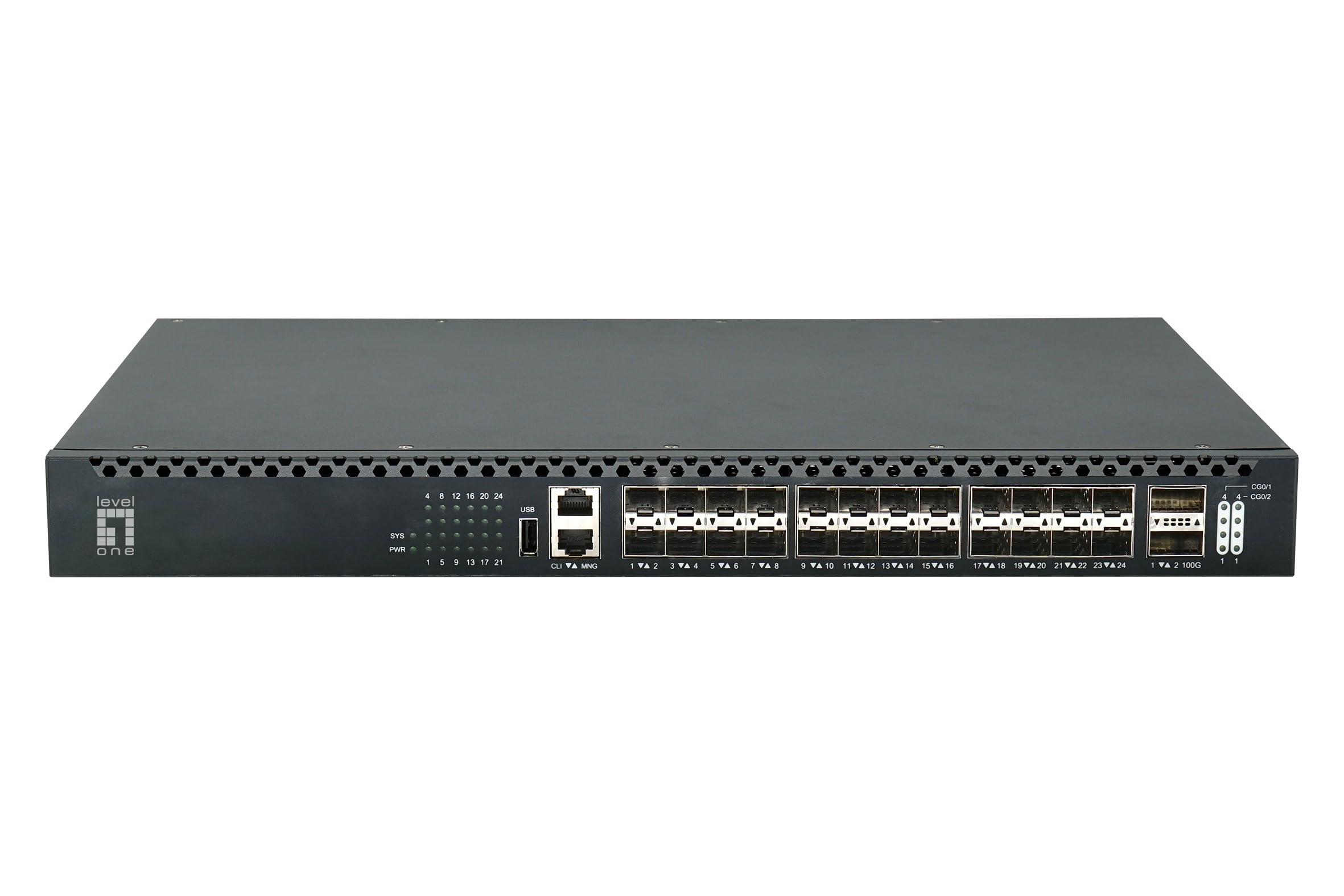 levelone-switch-26x-ge-xqs-3126-2x40-100gbe-19-185w-24xpoe
