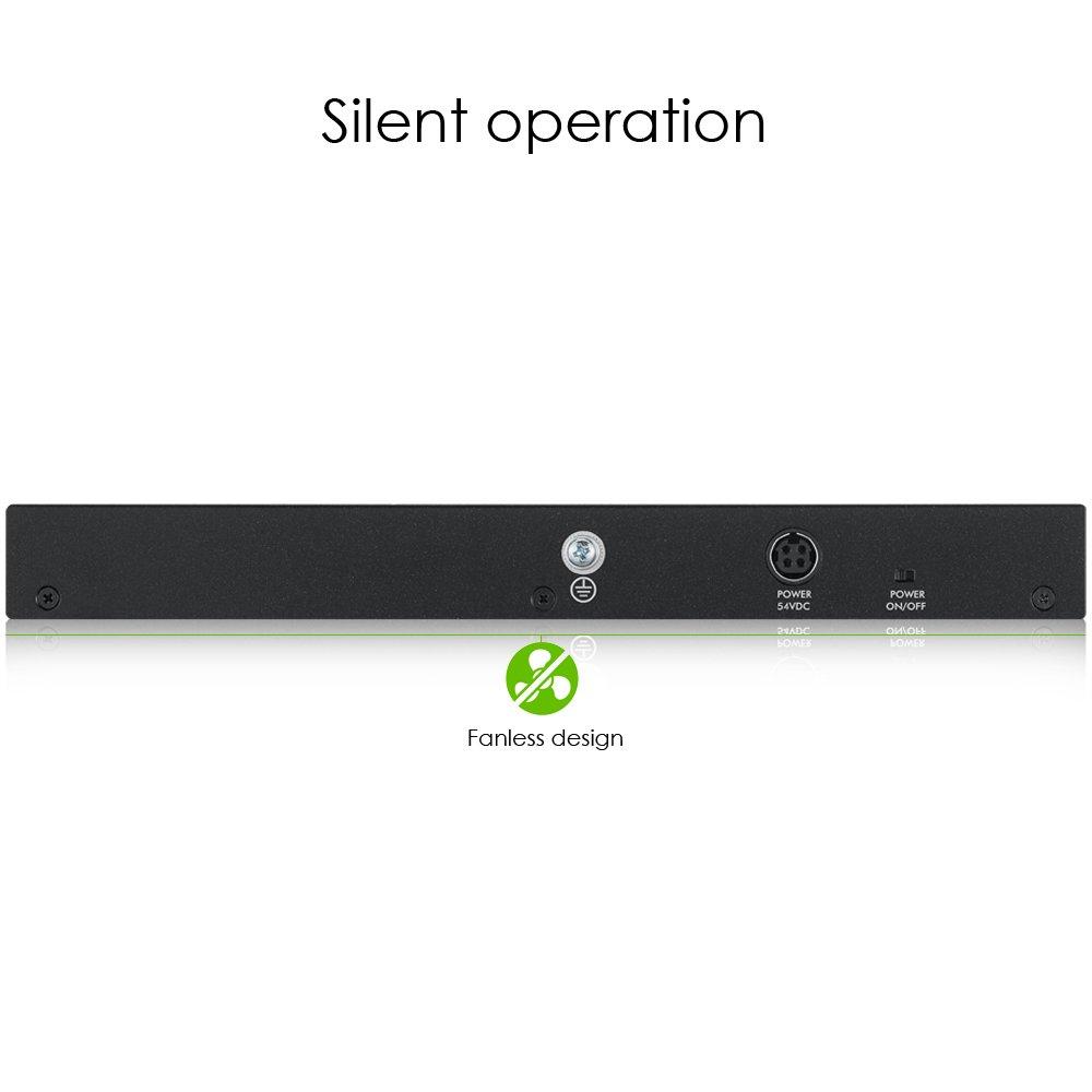 zyxel-8-porte-gigabit-poe-switch-gestione-smart-montaggio-a-parete-da-tavolo-e-senza-ventola-8-porte-poe-con-budget-da-70-w-vlan-igmp-qos-garanzia-a-vita-gs1900-8hp