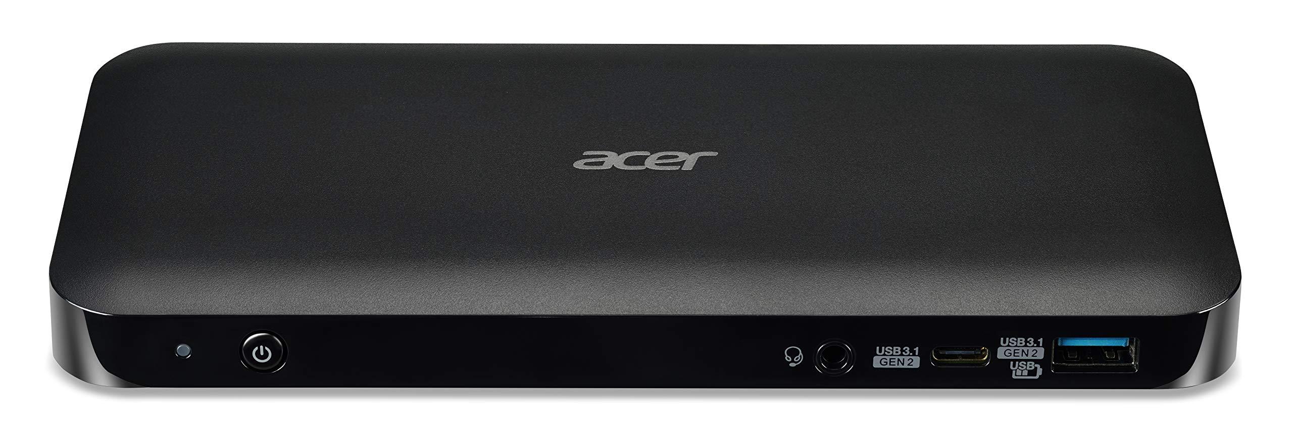 acer-usb-type-c-dock-iii-2-usb-3-1-type-c-3-usb-3-1-2-displayport-1-hdmi-2-0-audio-rj-45-kensington-lock-supporto-per-posizionamento-flessibile-nero
