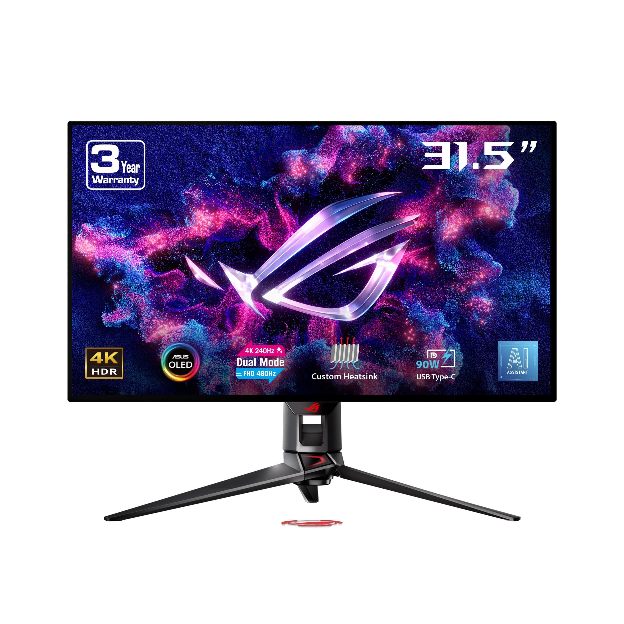 asus-rog-swift-oled-pg32ucdp-monitor-gaming-con-pannello-woled-da-32-pollici-31-5-4k-240hz-fhd-480hz-tempo-di-risposta-0-03ms-g-sync-oled-care-usb-type-c-vesa-displayhdr-400-true-black-nero
