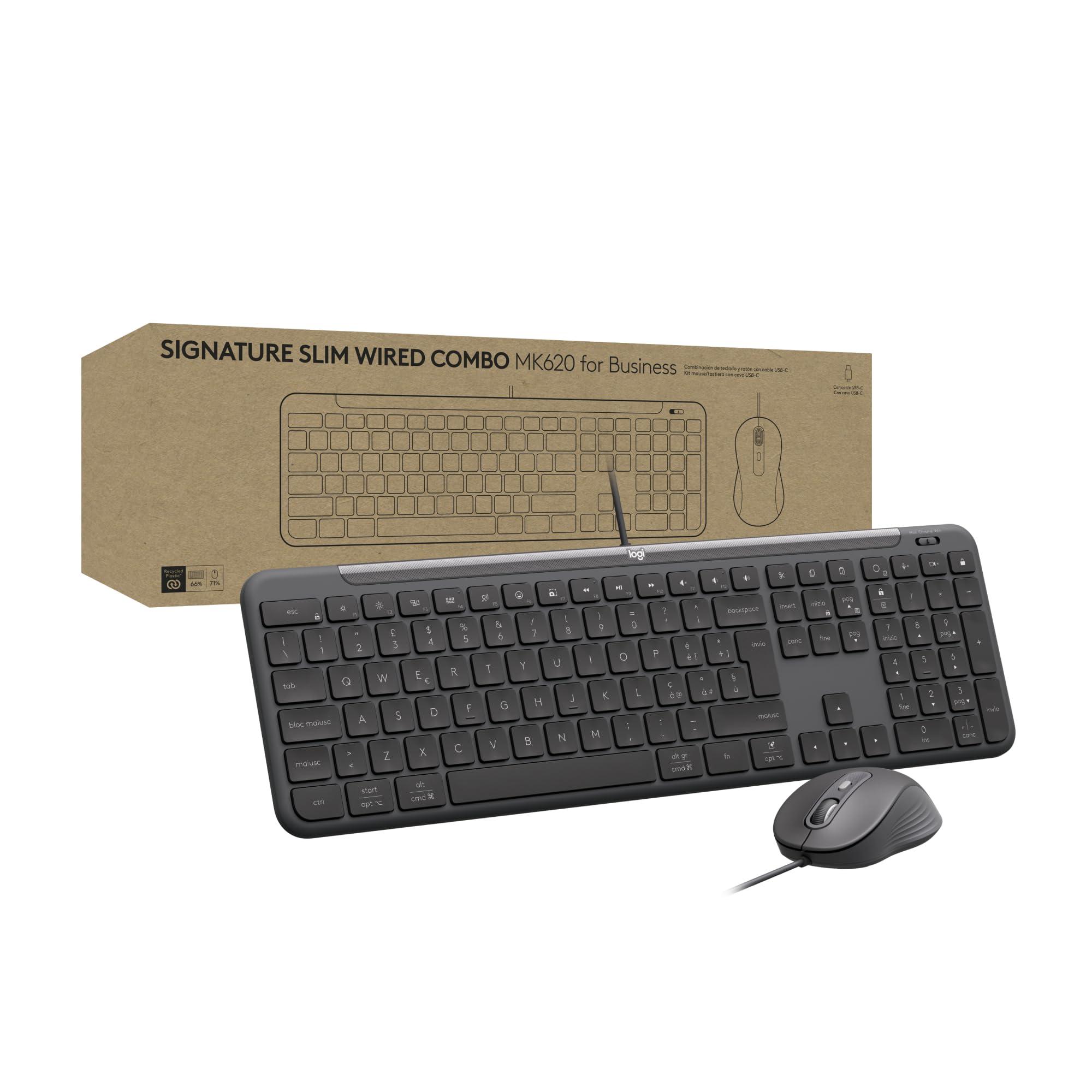 logitech-signature-slim-wired-combo-mk620-for-business-mouse-ottico-con-cavo-tastiera-standard-usb-c-plug-and-play-windows-mac-chrome-pc-laptop-layout-italiano-qwerty-graphite