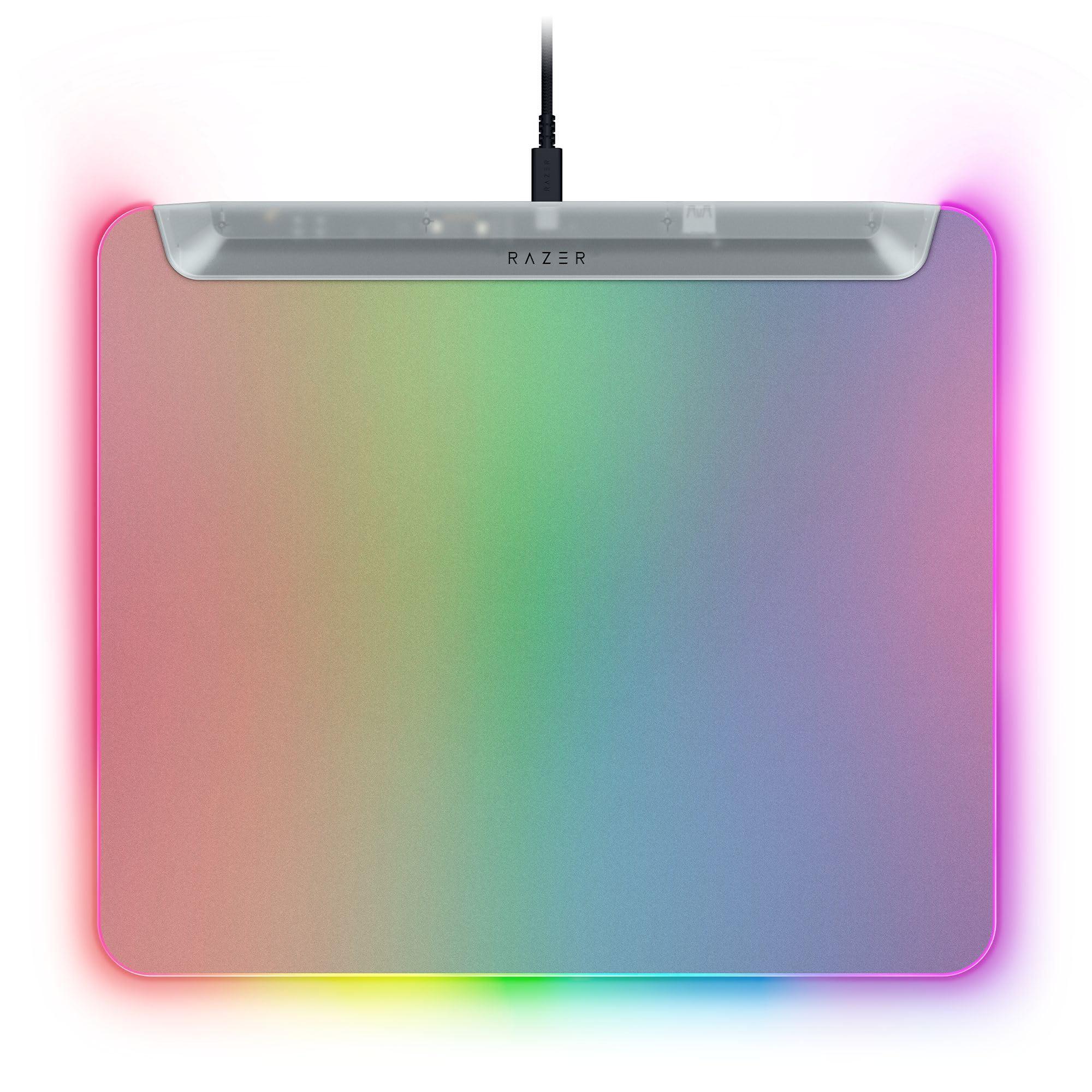 razer-firefly-v2-pro-phantom-white-tappetino-per-mouse-da-gioco-completamente-illuminato-chroma-rgb-superficie-micro-testurizzata-base-antiscivolo-hub-usb-360x278mm-edizione-phantom-white