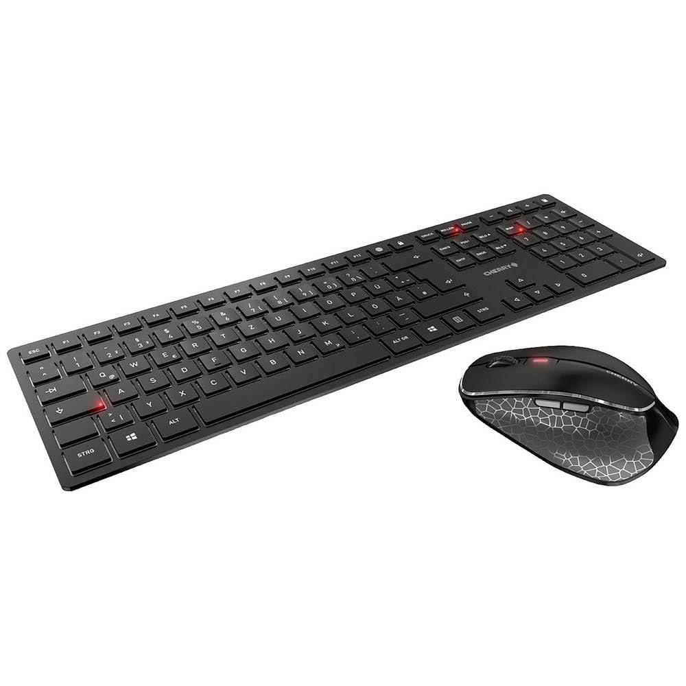 cherry-dw-9500-slim-set-di-tastiera-e-mouse-senza-fili-layout-per-la-germania-qwertz-bluetooth-o-radio-2-4-ghz-mouse-ergonomico-per-destrimani-nero-grigio