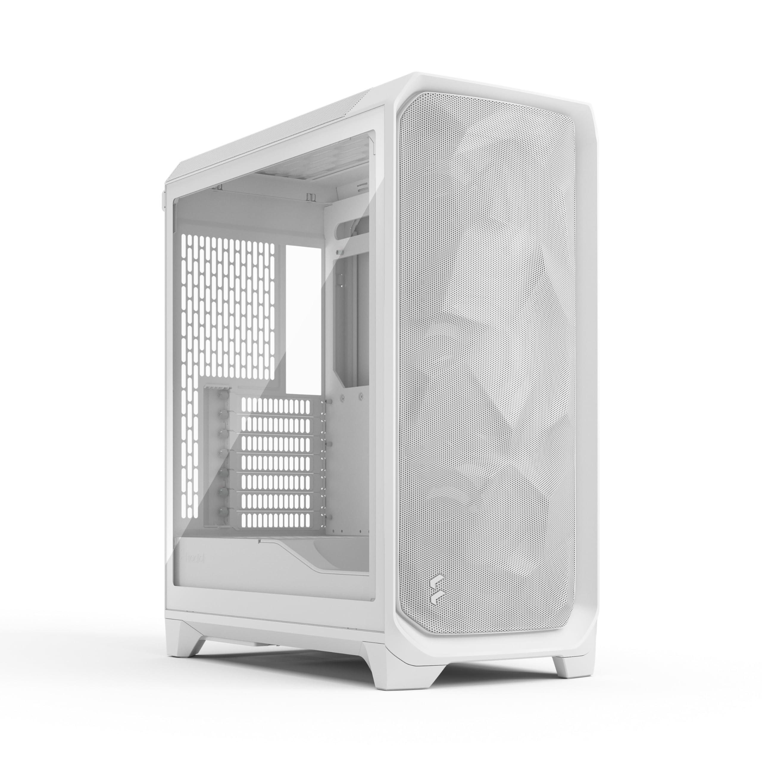 fractal-design-meshify-3-white-tempered-glass-clear-tint-high-airflow-pc-gaming-case-mesh-front-panel-three-momentum-14-fans-included-clean-interior