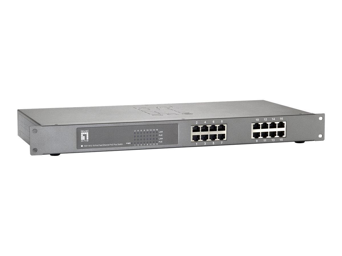 levelone-fep-1612w150-switch-di-rete-fast-ethernet-10-100-connessione-ethernet-supporto-alimentatore-via-porta-poe-grigio