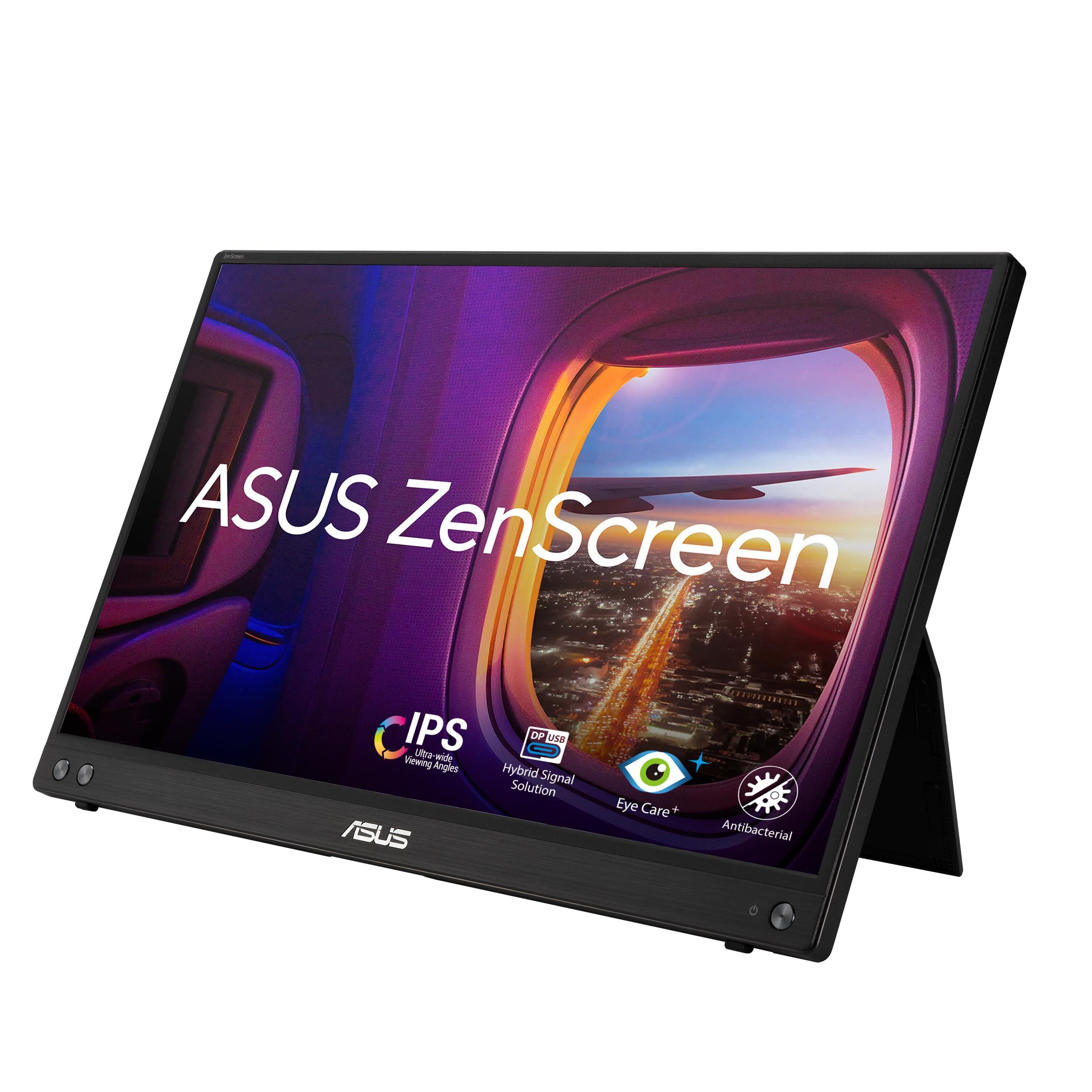 asus-zenscreen-monitor-portatile-15-6-1080p-fhd-mb16acv-monitor-da-viaggio-ips-usb-c-e-usb-3-0-trattamento-antibatterico-cavalletto-integrato-monitor-per-laptop-e-macbook