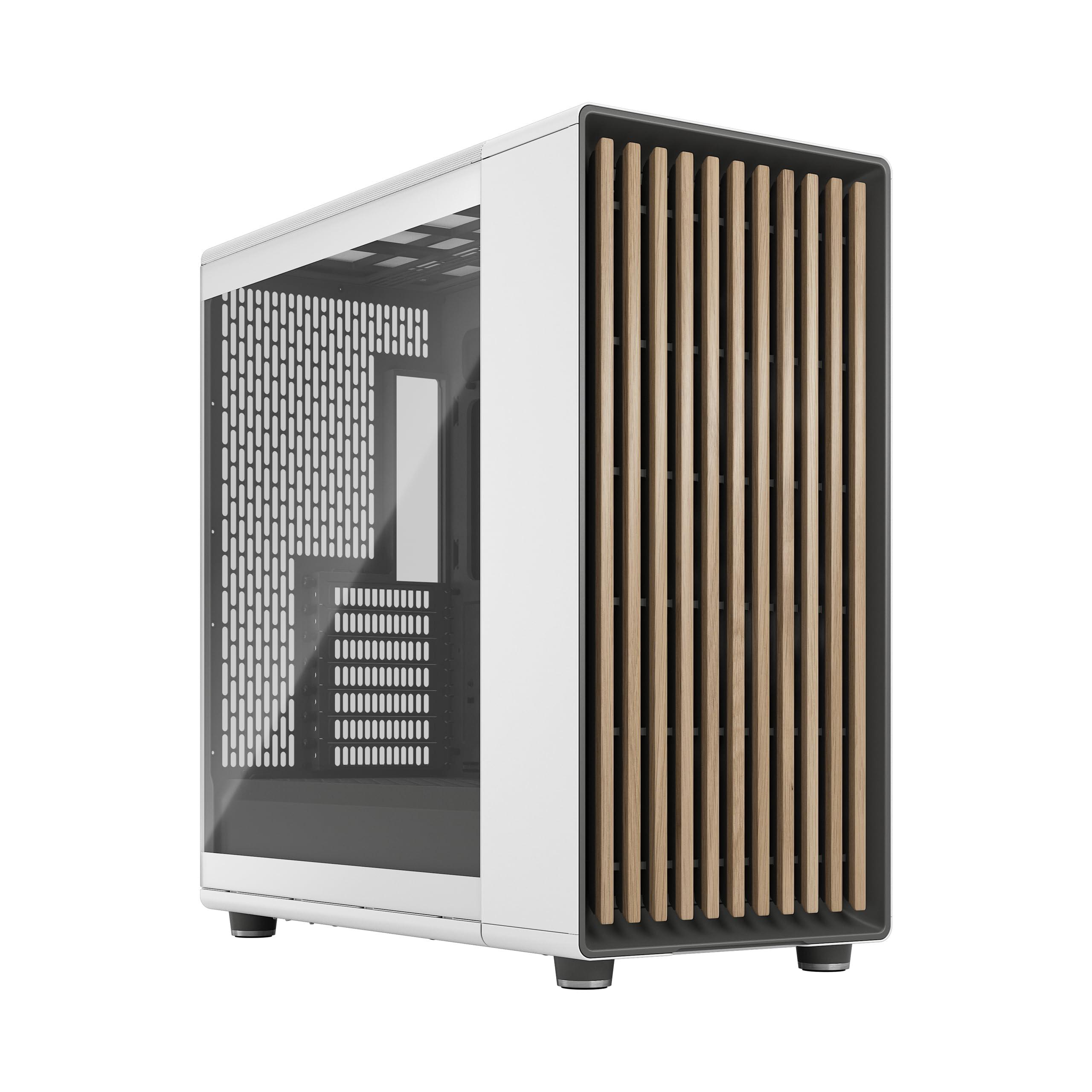 fractal-design-north-xl-chalk-white-tg-tre-ventole-pwm-aspect-da-140-mm-incluse-usb-di-tipo-c-case-eatx-full-tower-con-flusso-d-aria-per-pc-da-gaming