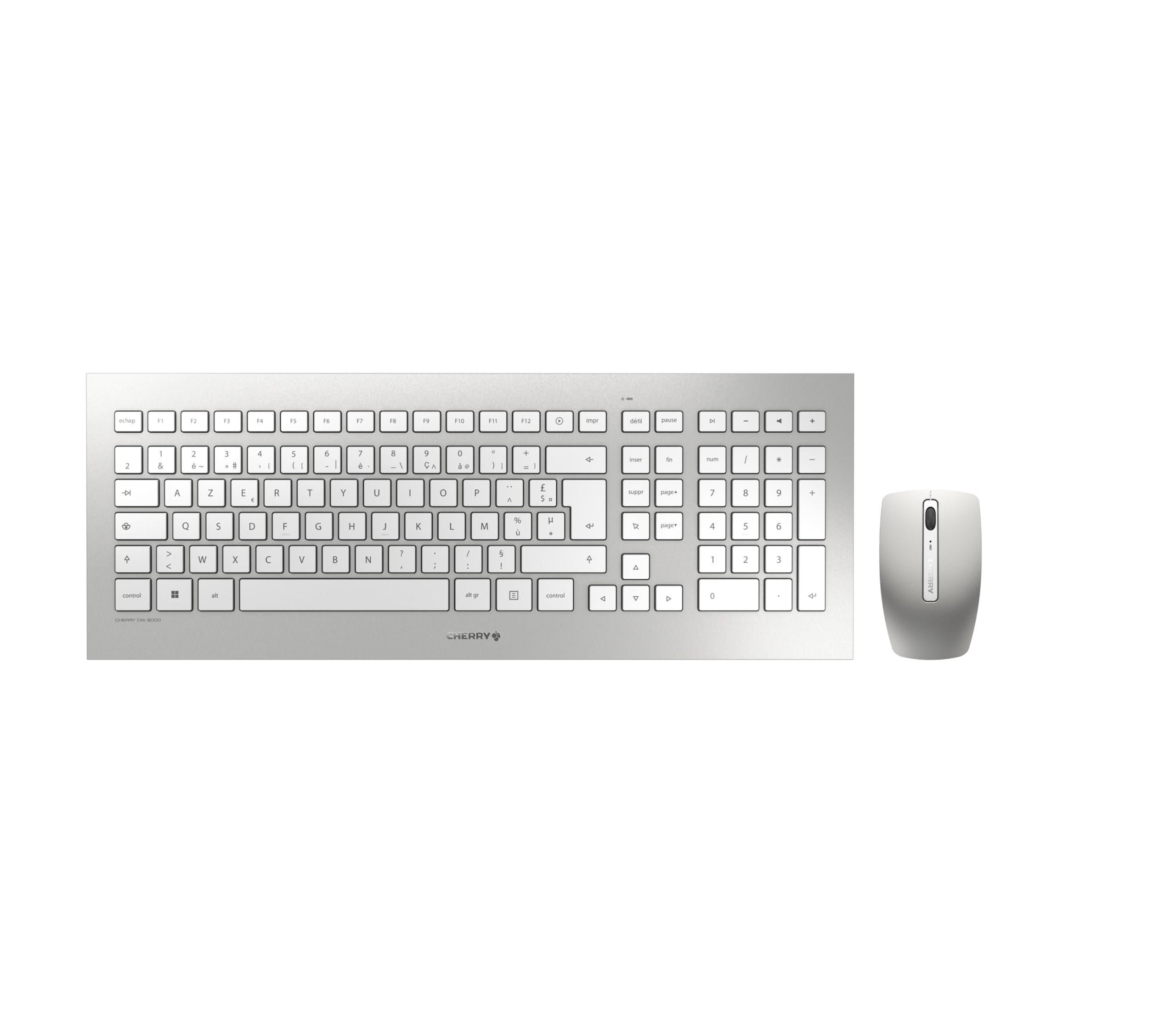cherry-dw-8000-set-di-tastiera-e-mouse-senza-fili-layout-per-la-francia-azerty-alimentazione-a-batteria-tastiera-ultrapiatta-mouse-a-3-pulsanti-con-sensore-a-infrarossi-bianco-argento