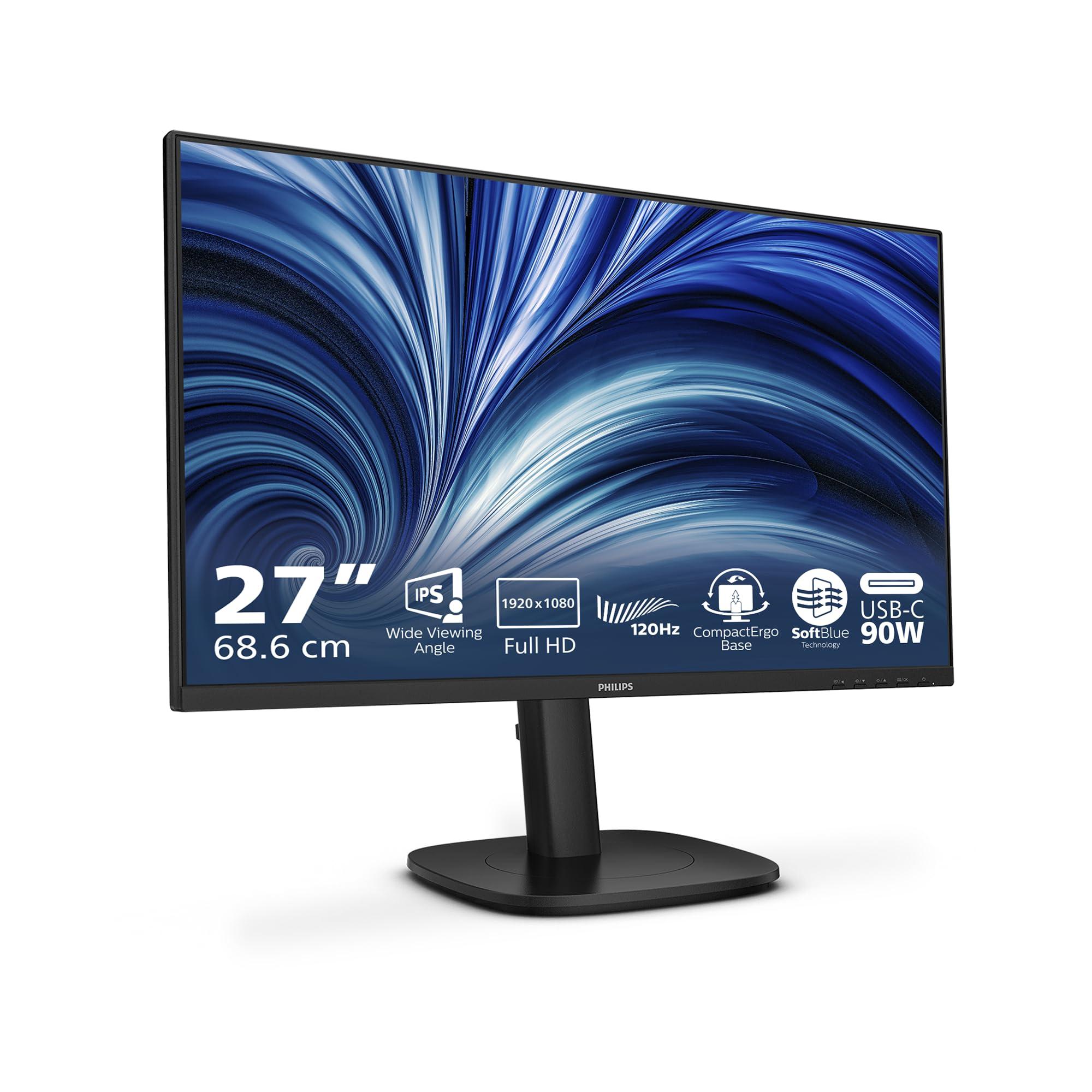 philips-24b2u3301-monitor-full-hd-da-24-pollici-altezza-regolabile-130-mm-altoparlanti-1920x1080-120-hz-1x-hdmi-1-4-1-dp-1-4-1x-uscita-dp-1x-usb-c-90-w-pd-hub-usb-rj45-nero