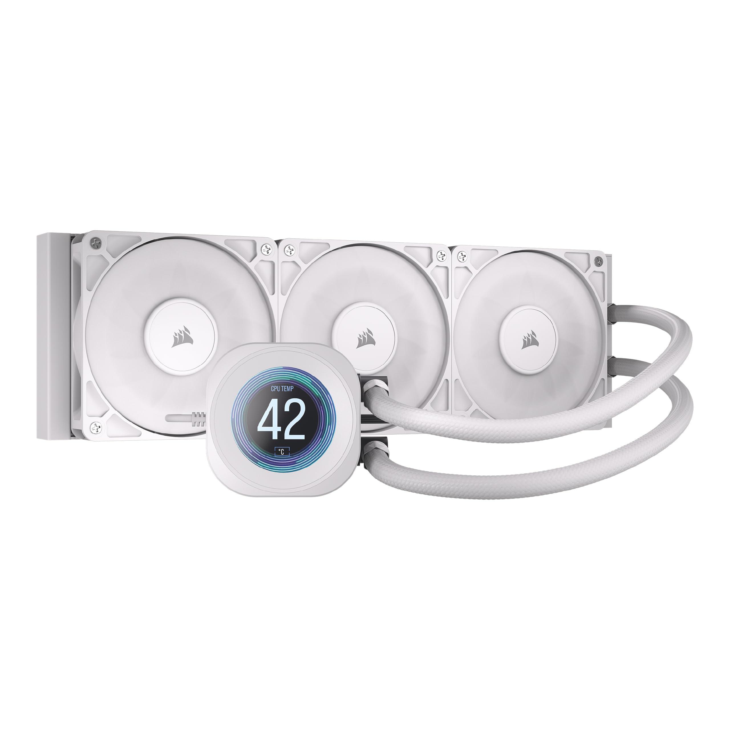 corsair-nautilus-360-rs-lcd-dissipatore-a-liquido-per-cpu-schermo-lcd-ips-da-2-1-aio-da-360-mm-bassa-rumorosita-daisy-chain-intel-lga-1851-1700-amd-am5-am4-3-ventole-rs120-incluse-bianco
