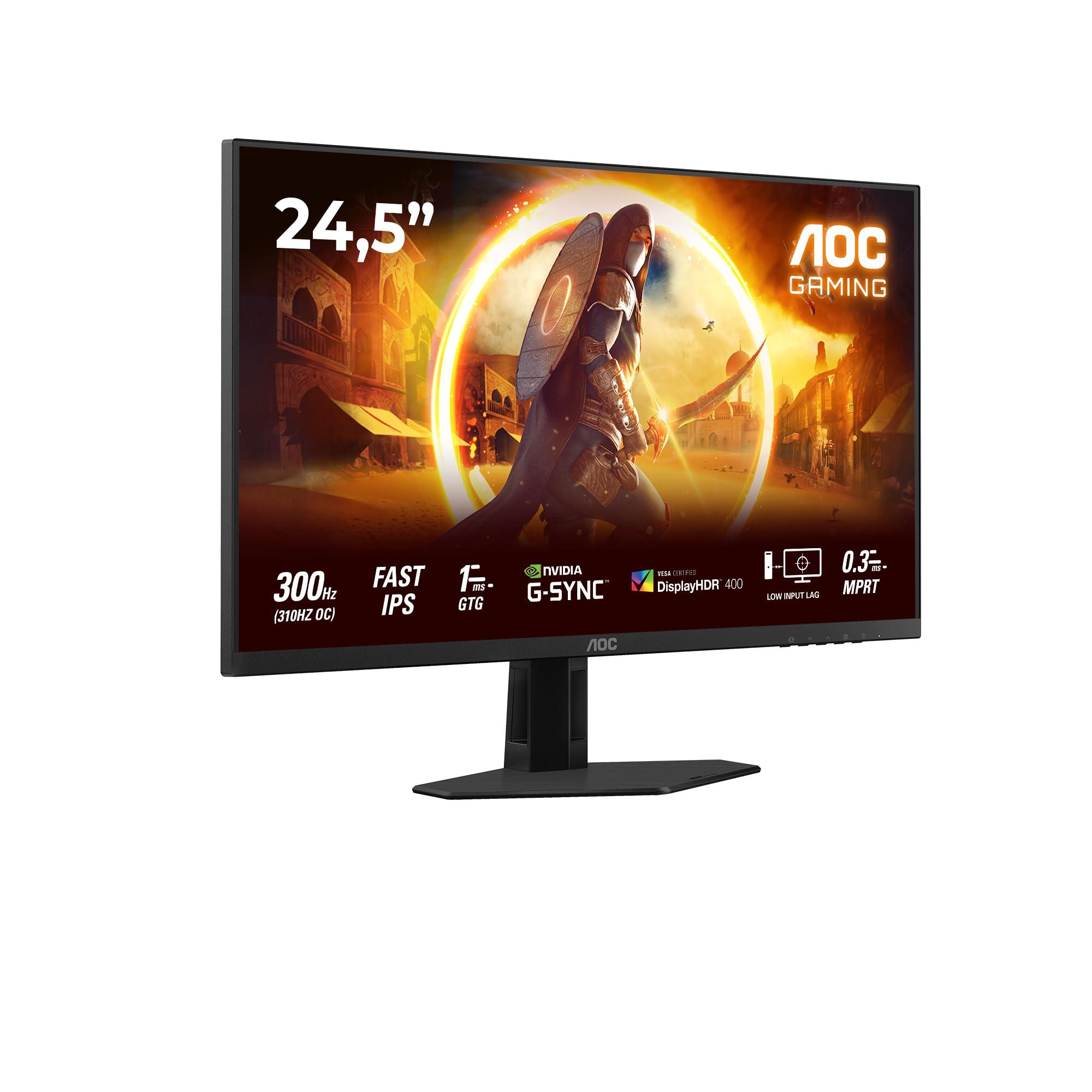 aoc-gaming-monitor-25g4sre-24-5-pollici-1920x1080-fhd-310hz-fast-ips-panel-0-3ms-mprt-hdmi2x-2-0-dp-1x-1-4-adaptive-sync-hdr400-g-sync-compatible-nero